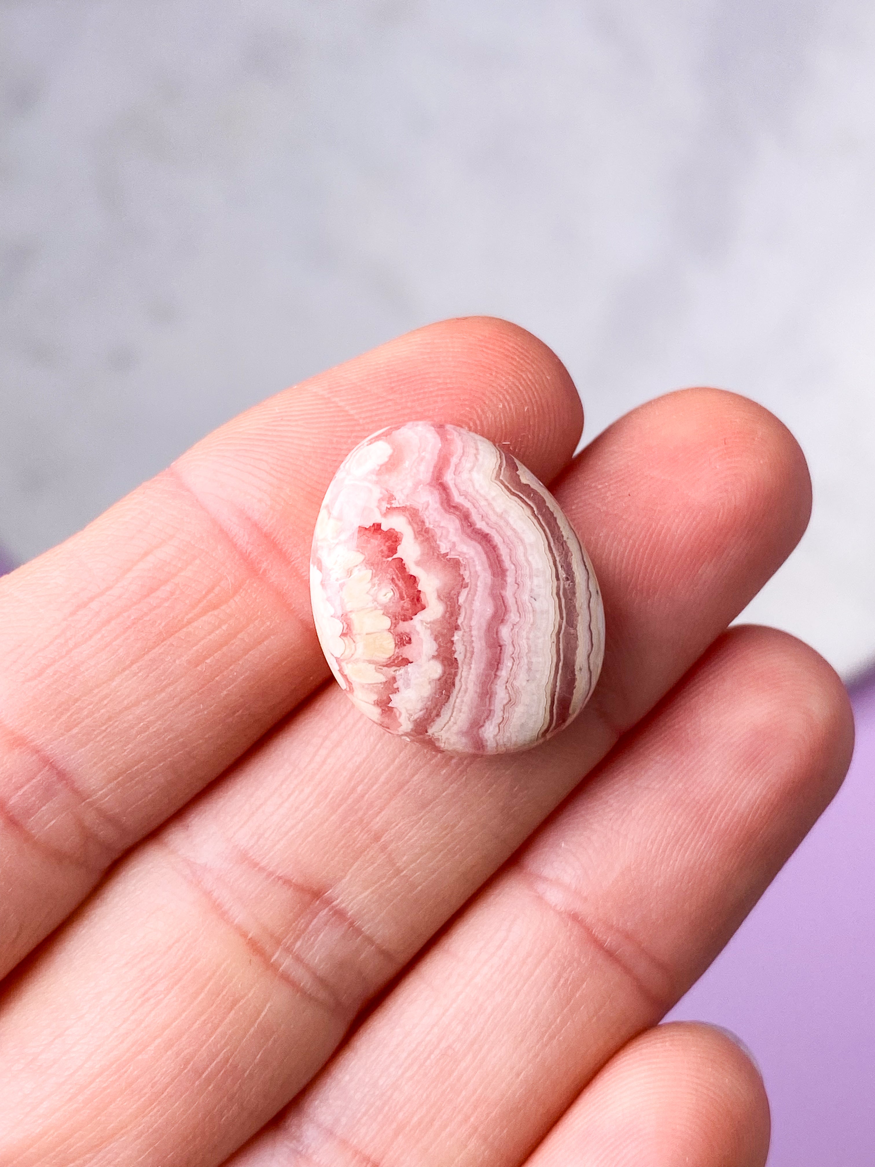 Rhodochrosit Poleret (Nr. 6) Eksklusiv Kvalitet