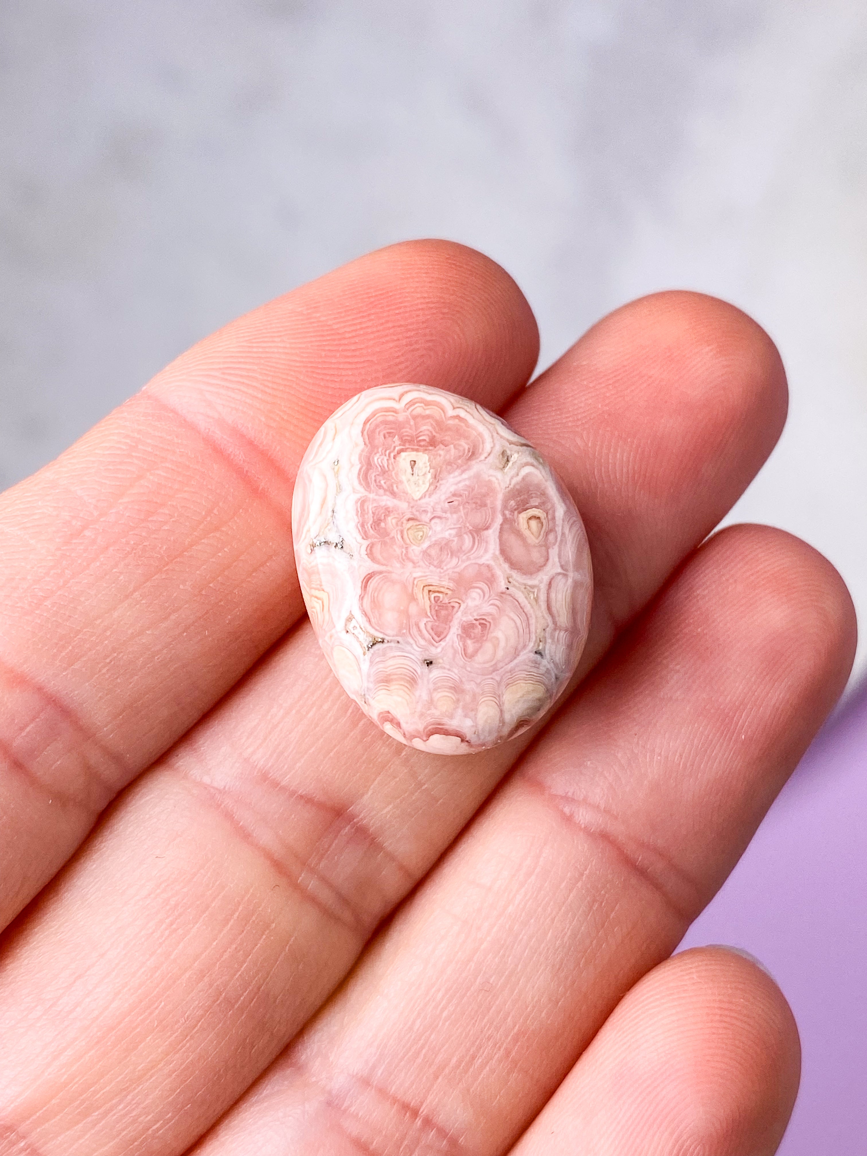 Rhodochrosit Poleret (Nr. 9) Eksklusiv Kvalitet