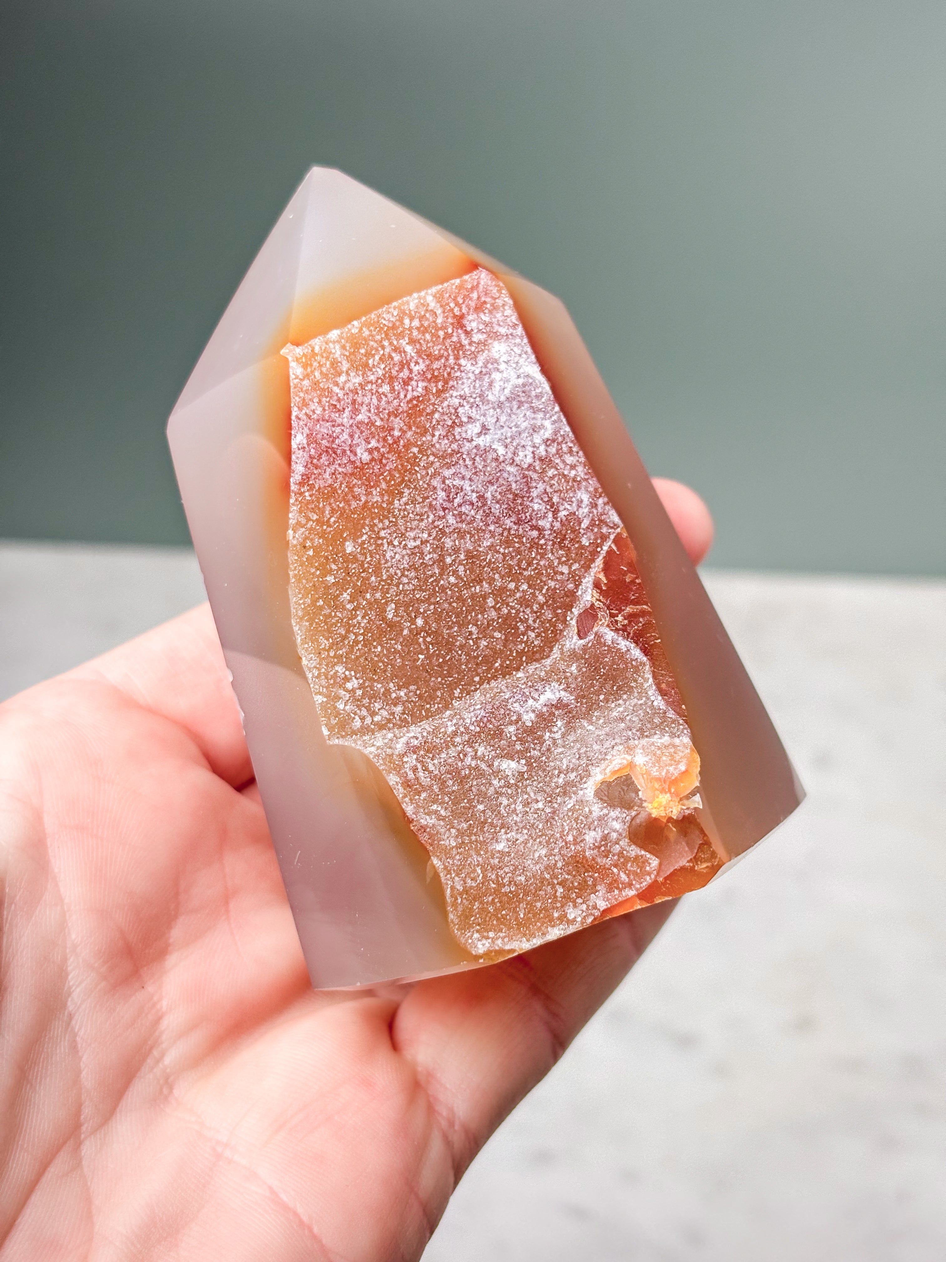 Druzy Agate Tower (No. 1)