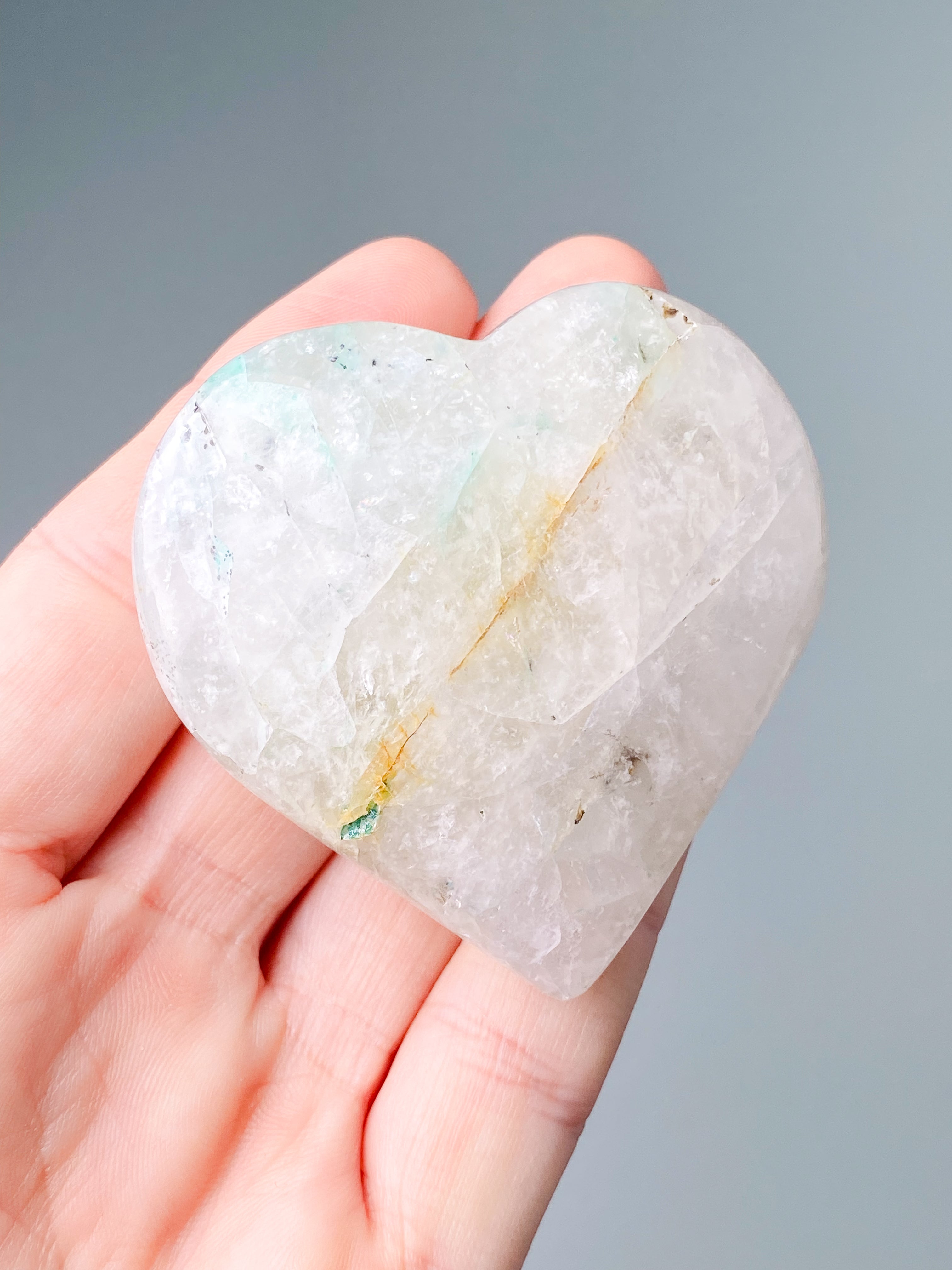 Chrysocolla Kvarts Hjerte (Nr. 1)