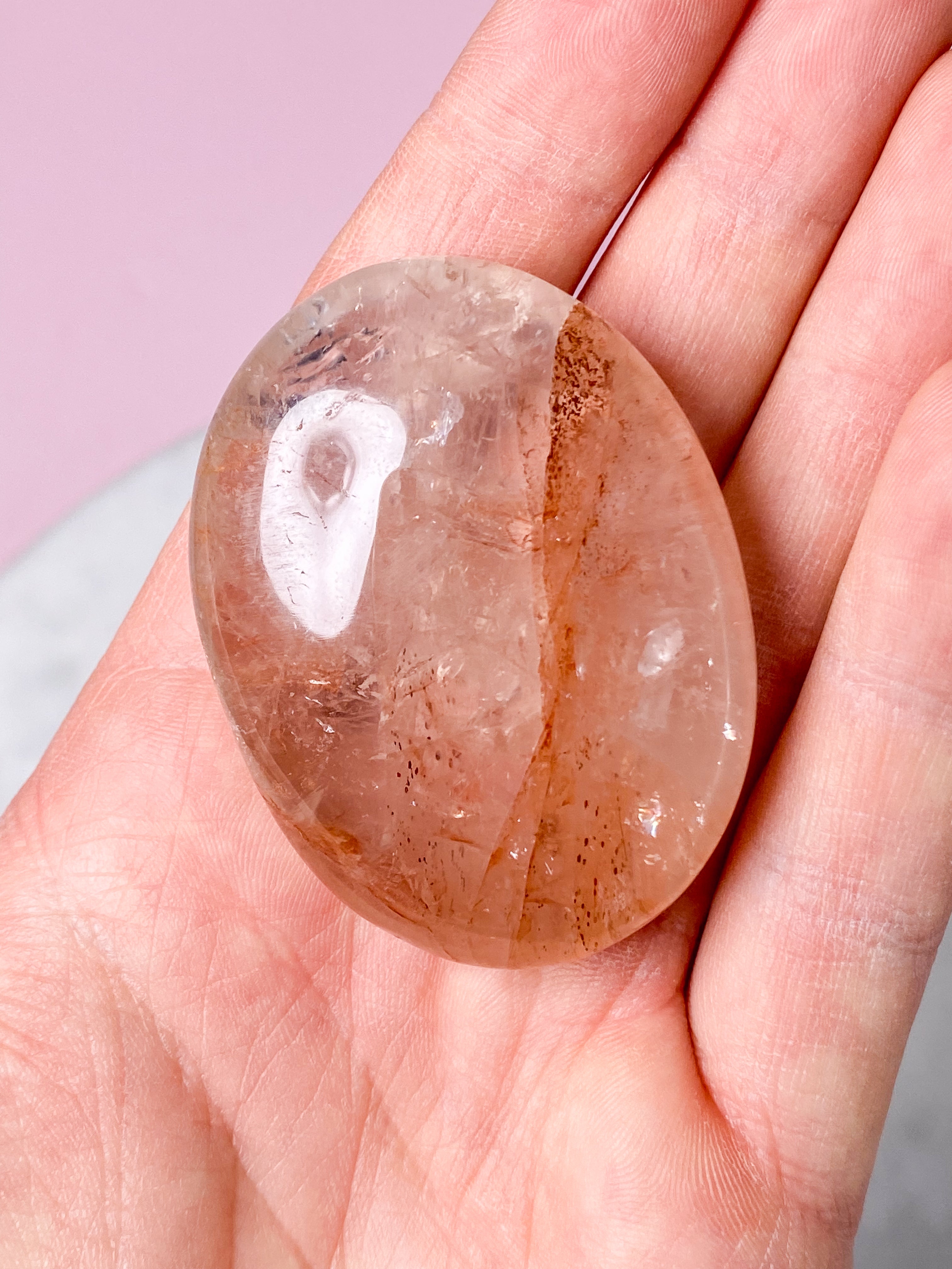 Hæmatit Kvarts Palmstone (Nr. 5)