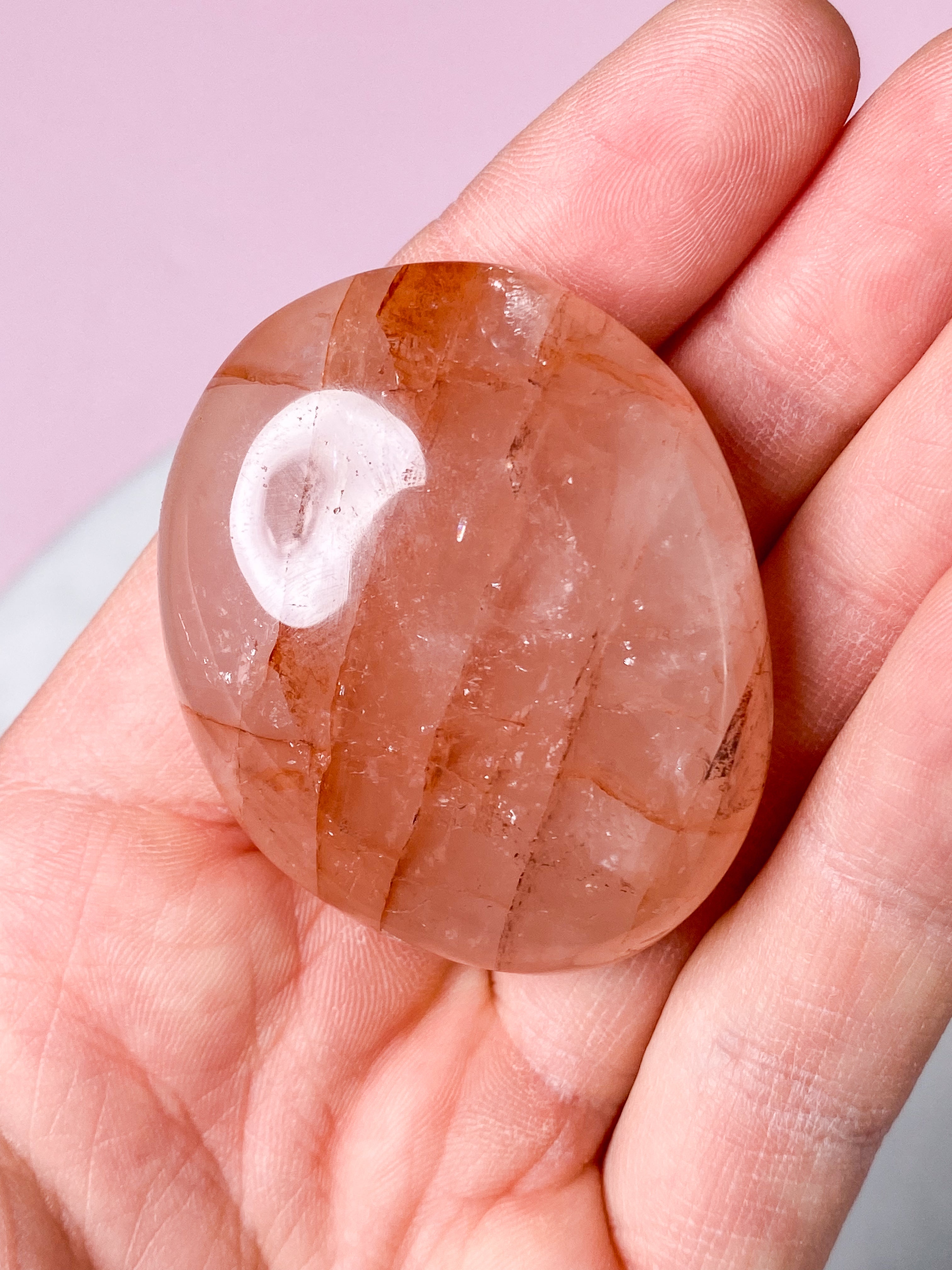 Hæmatit Kvarts Palmstone (Nr. 6)