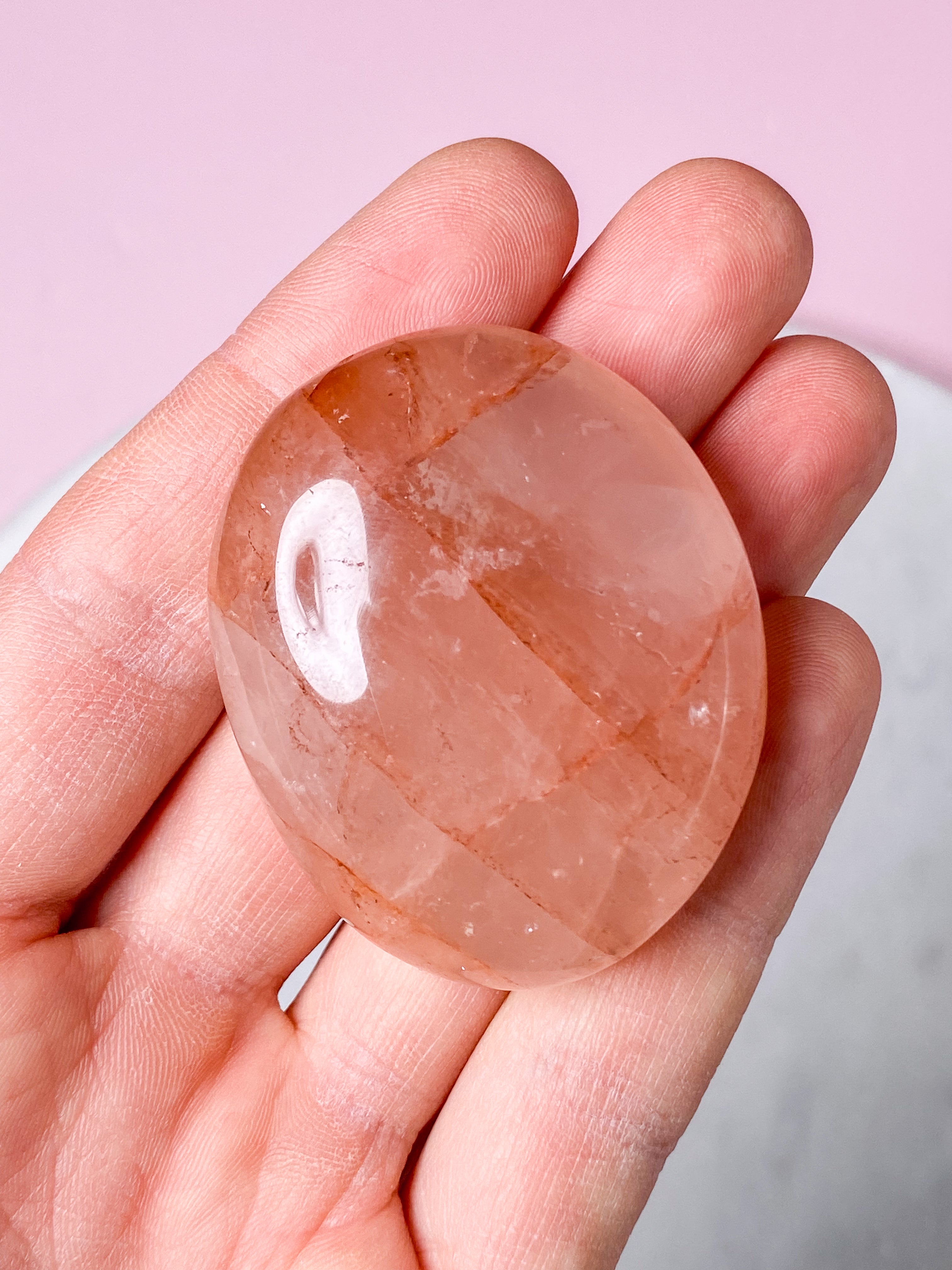 Hæmatit Kvarts Palmstone (Nr. 6)