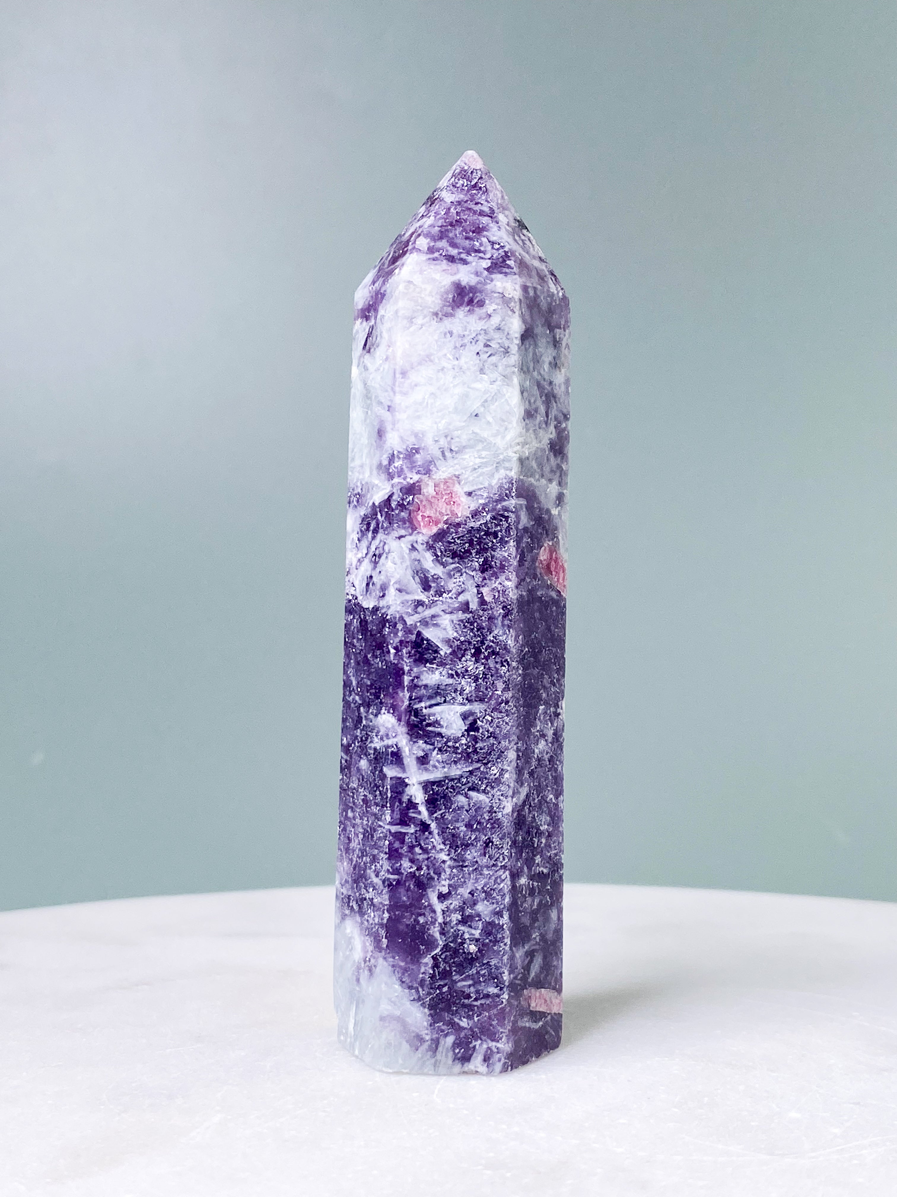 Pink Turmalin & Lepidolit Tårn (Nr. 2)