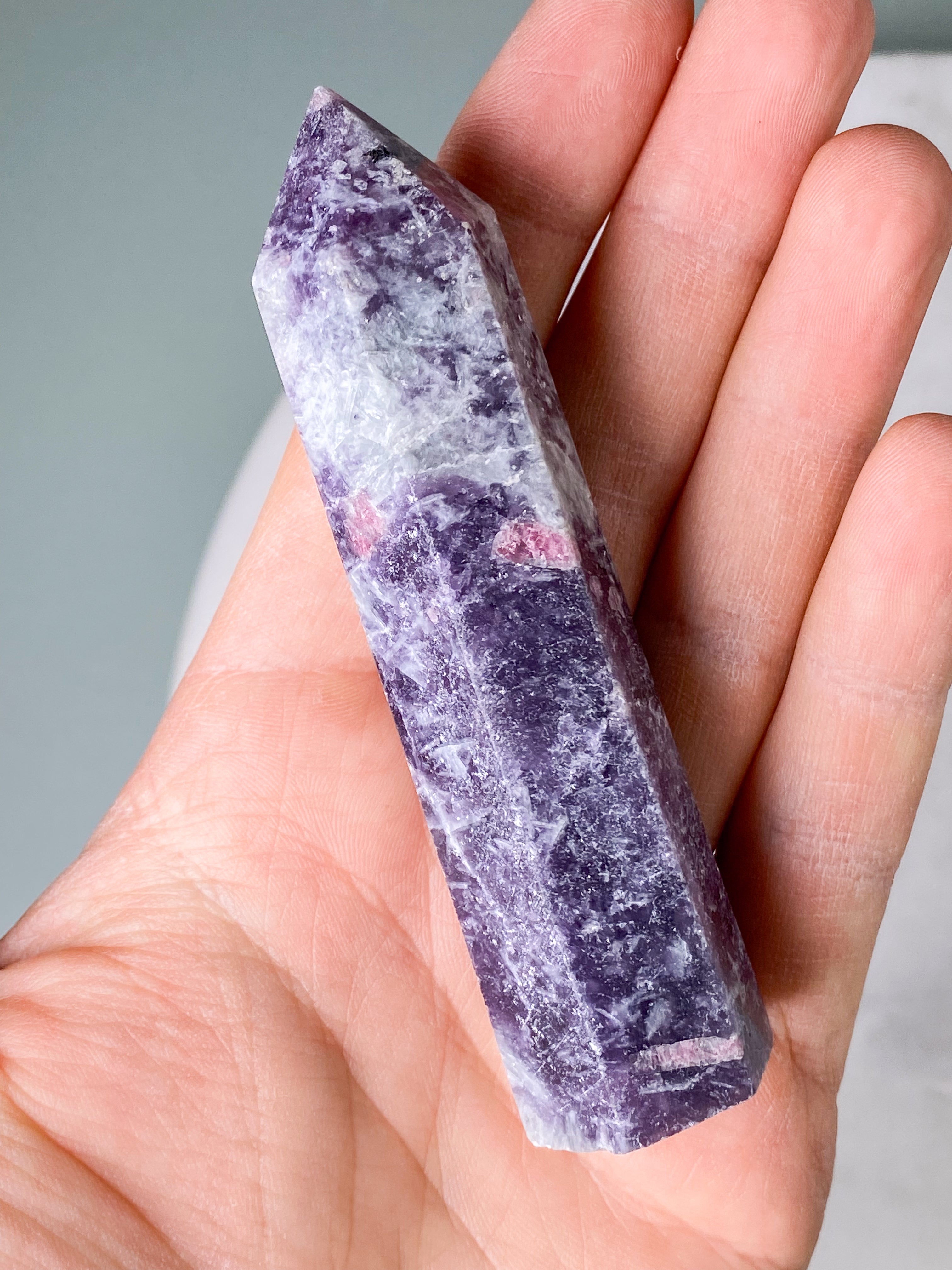 Pink Turmalin & Lepidolit Tårn (Nr. 2)