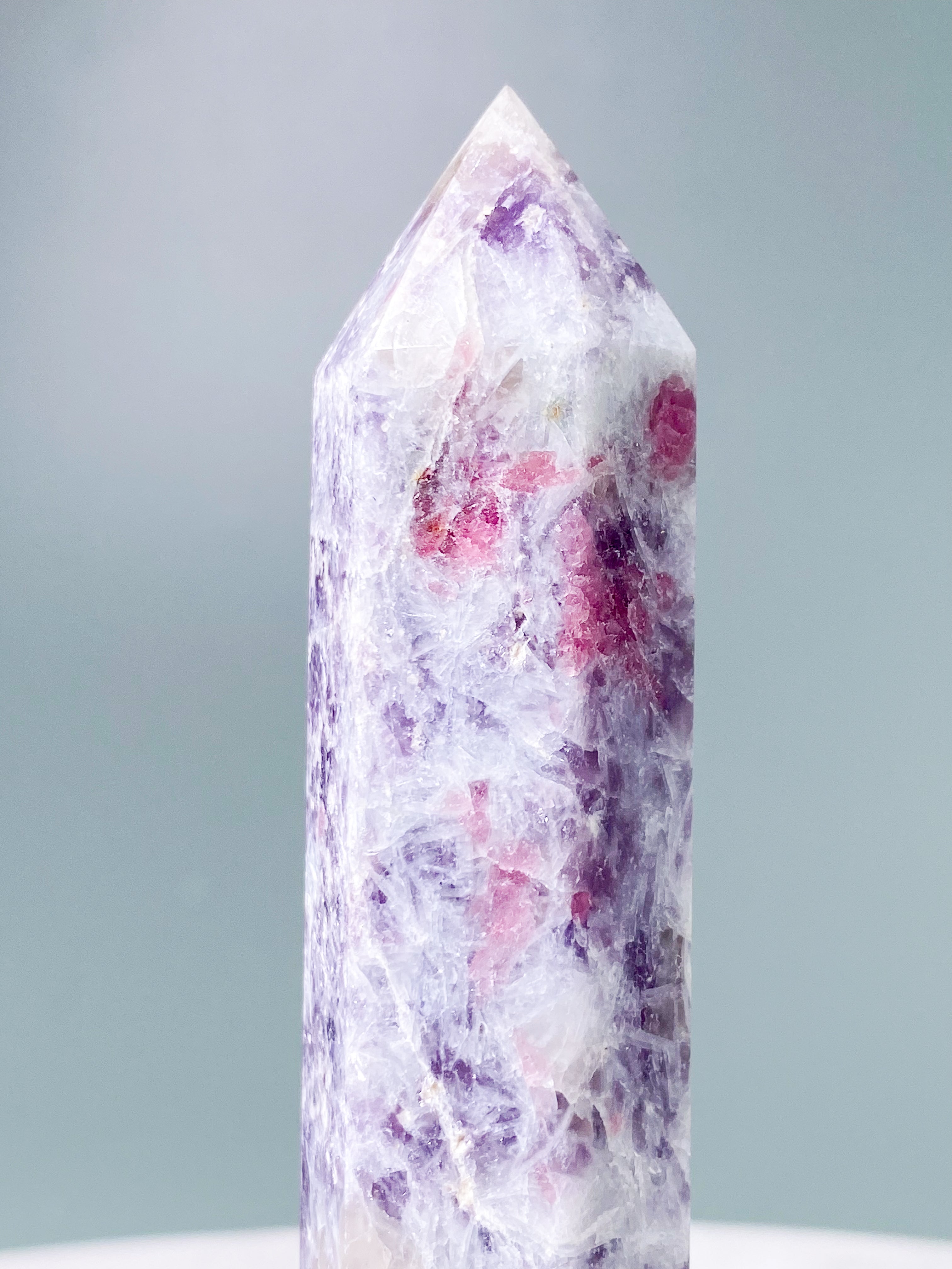 Pink Turmalin & Lepidolit Tårn (Nr. 6)