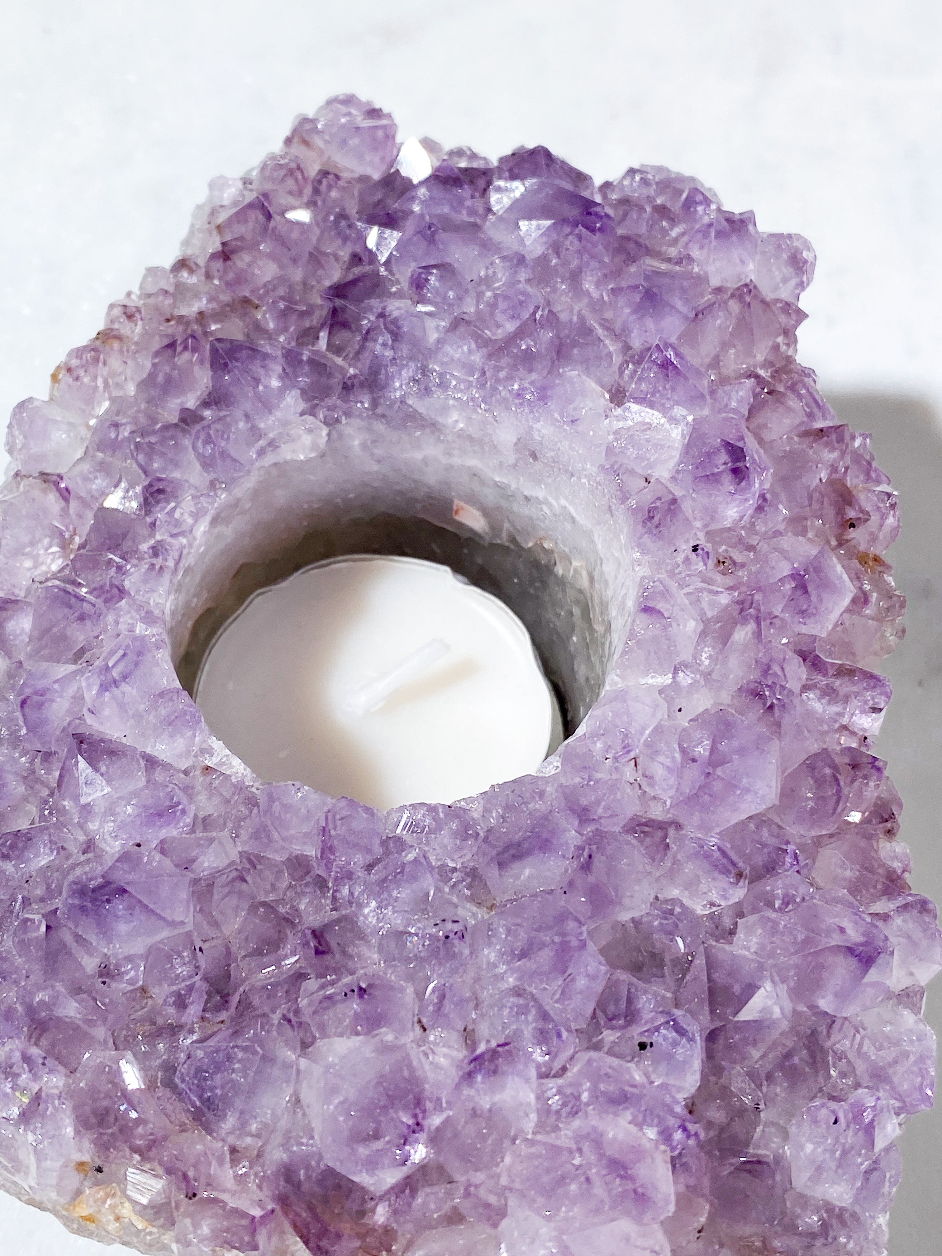 Ametyst Fyrfadsholder (Nr. 22)