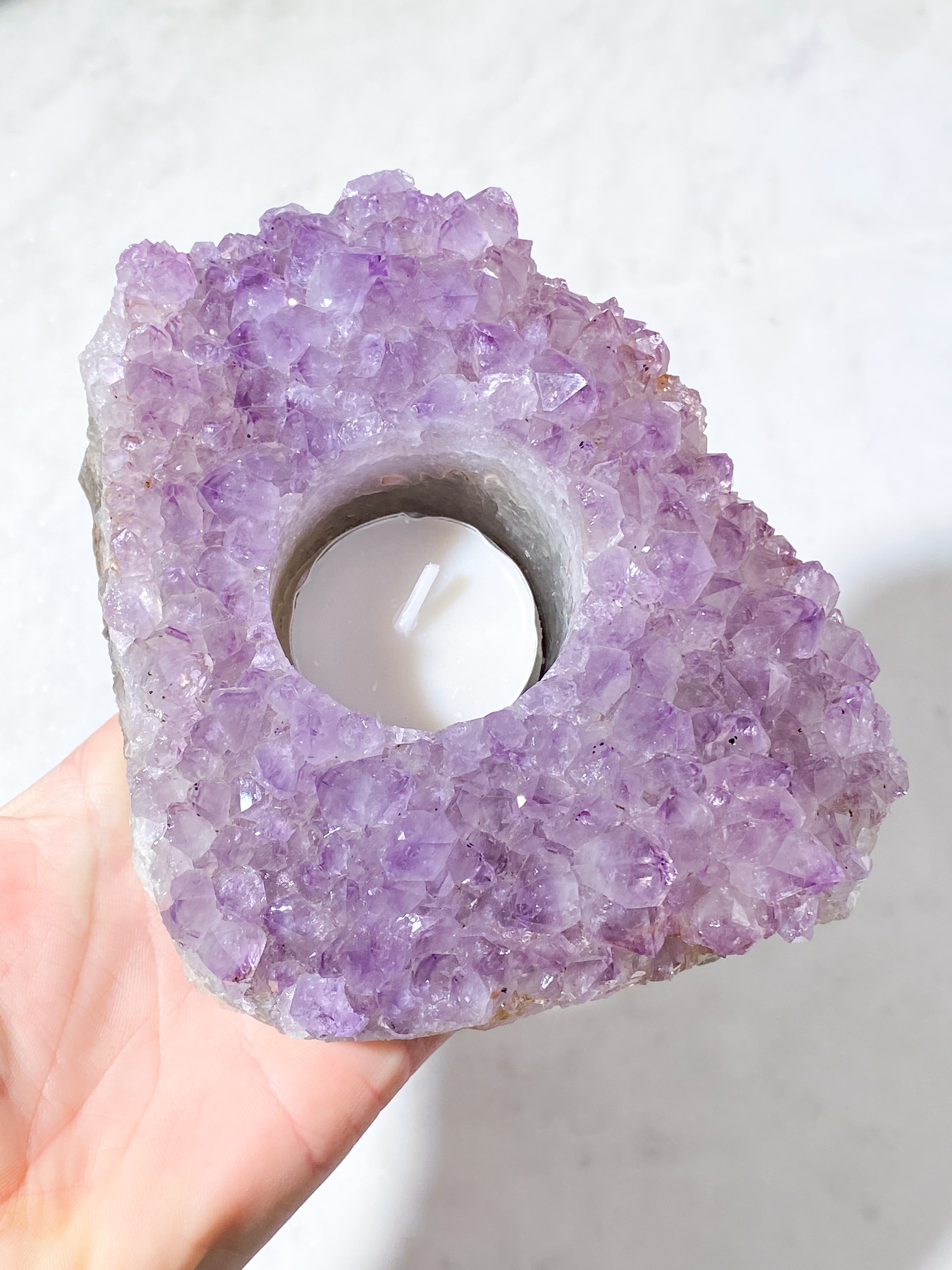 Ametyst Fyrfadsholder (Nr. 22)