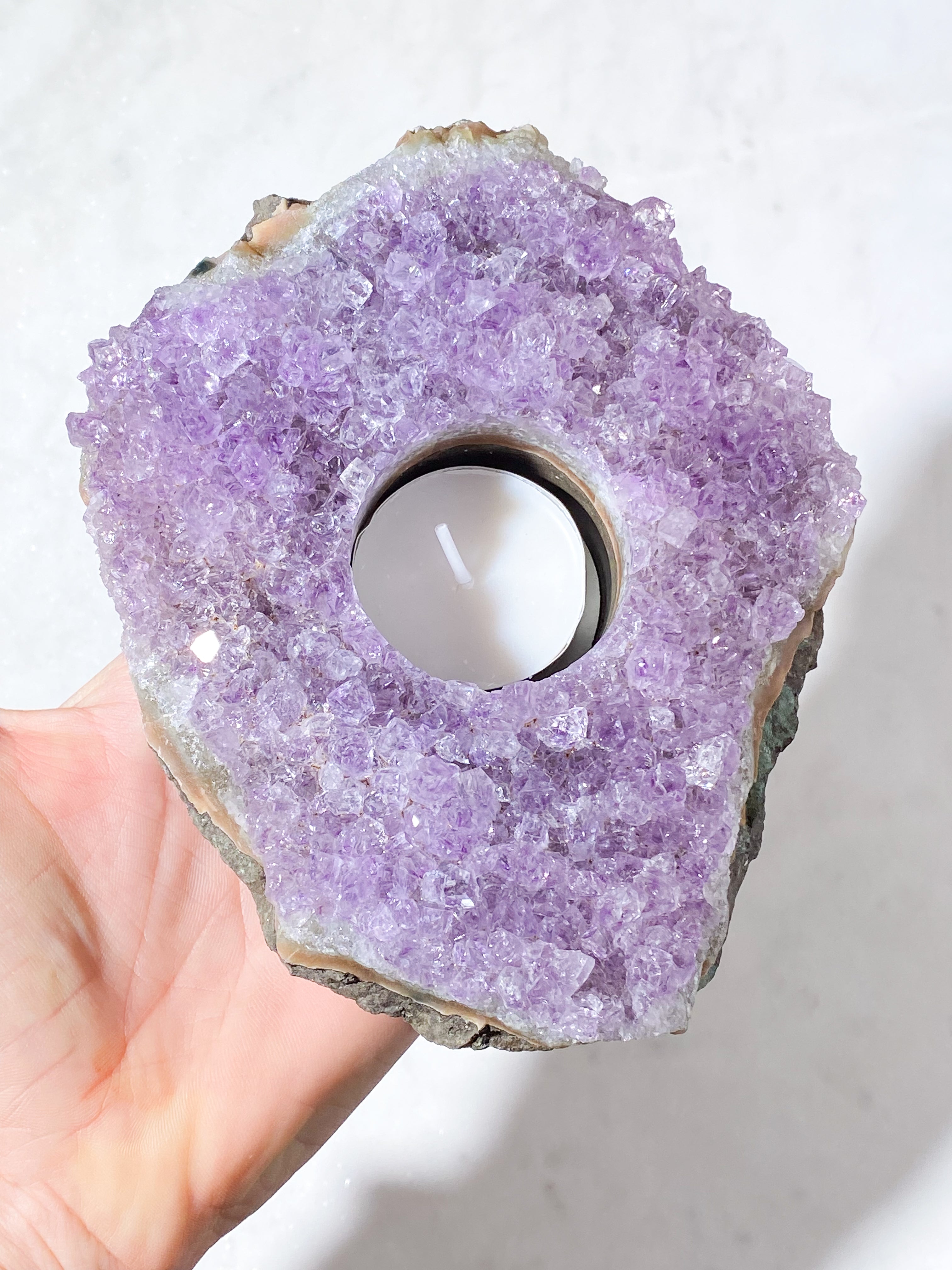 Ametyst Fyrfadsholder (Nr. 23)