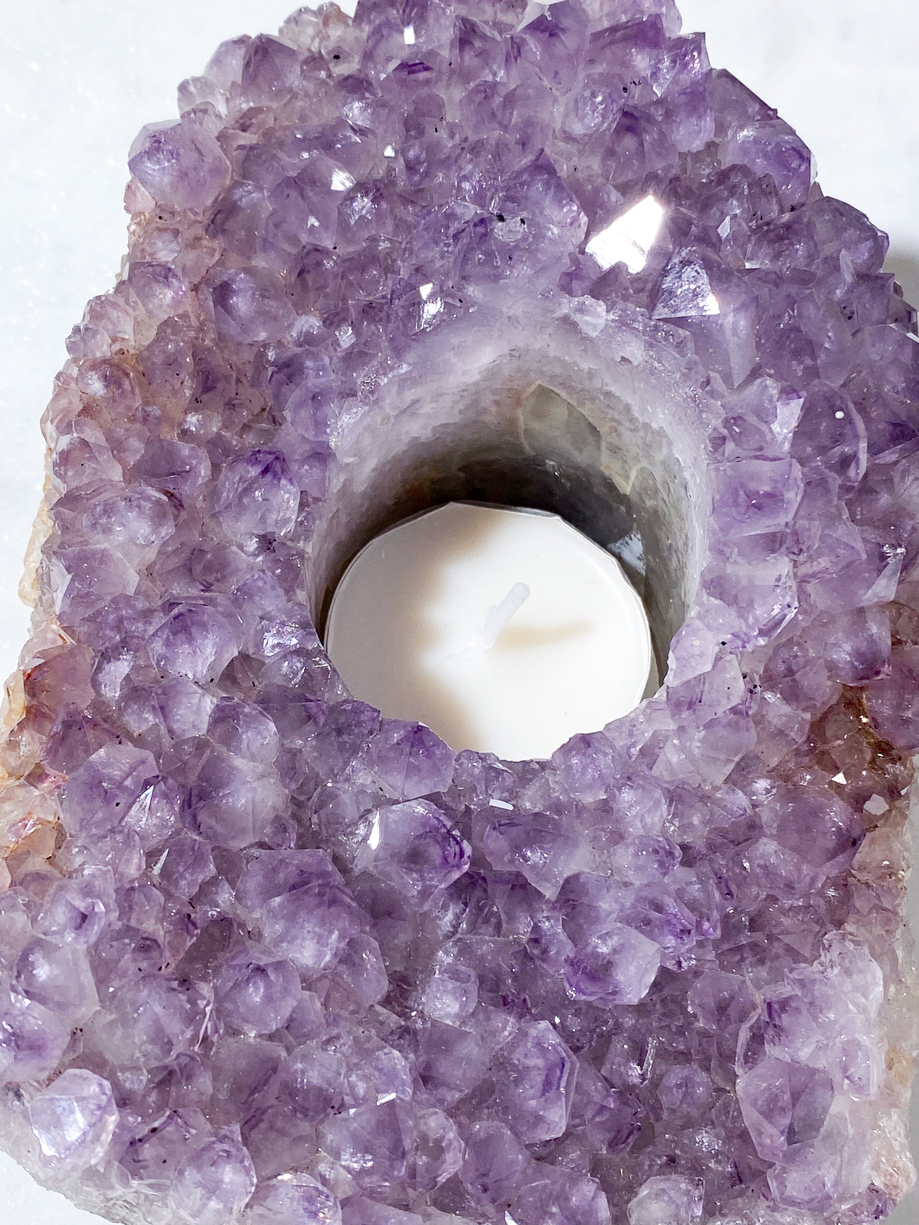 Ametyst Fyrfadsholder (Nr. 25)