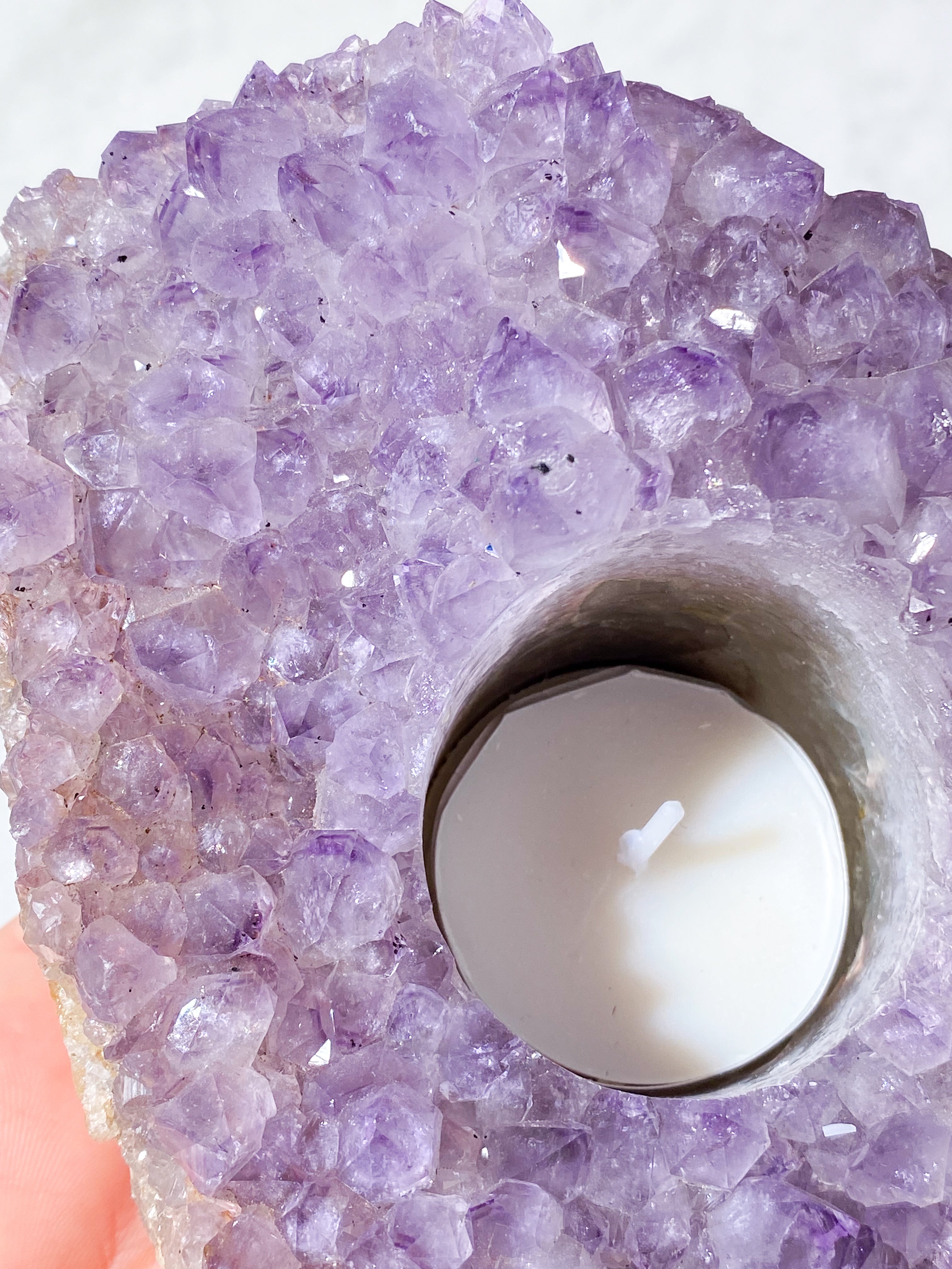 Ametyst Fyrfadsholder (Nr. 25)