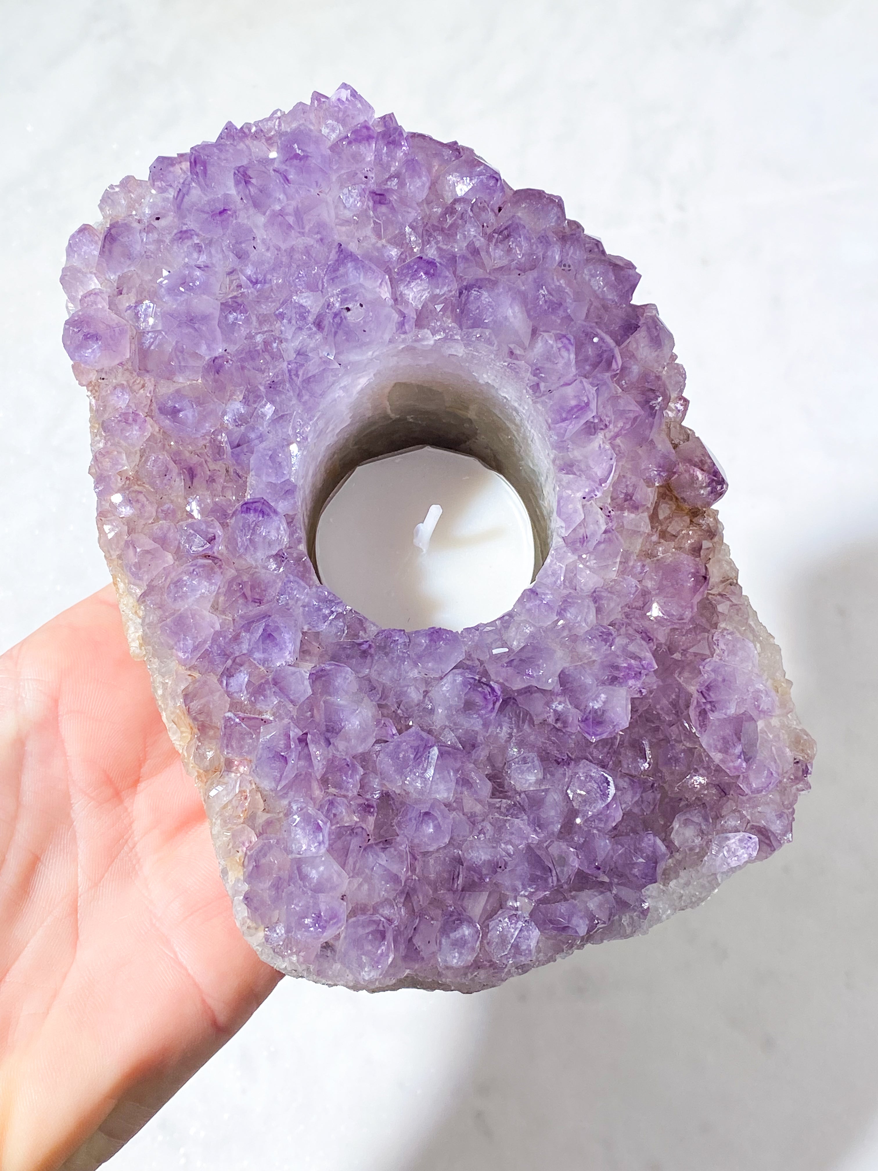 Ametyst Fyrfadsholder (Nr. 25)