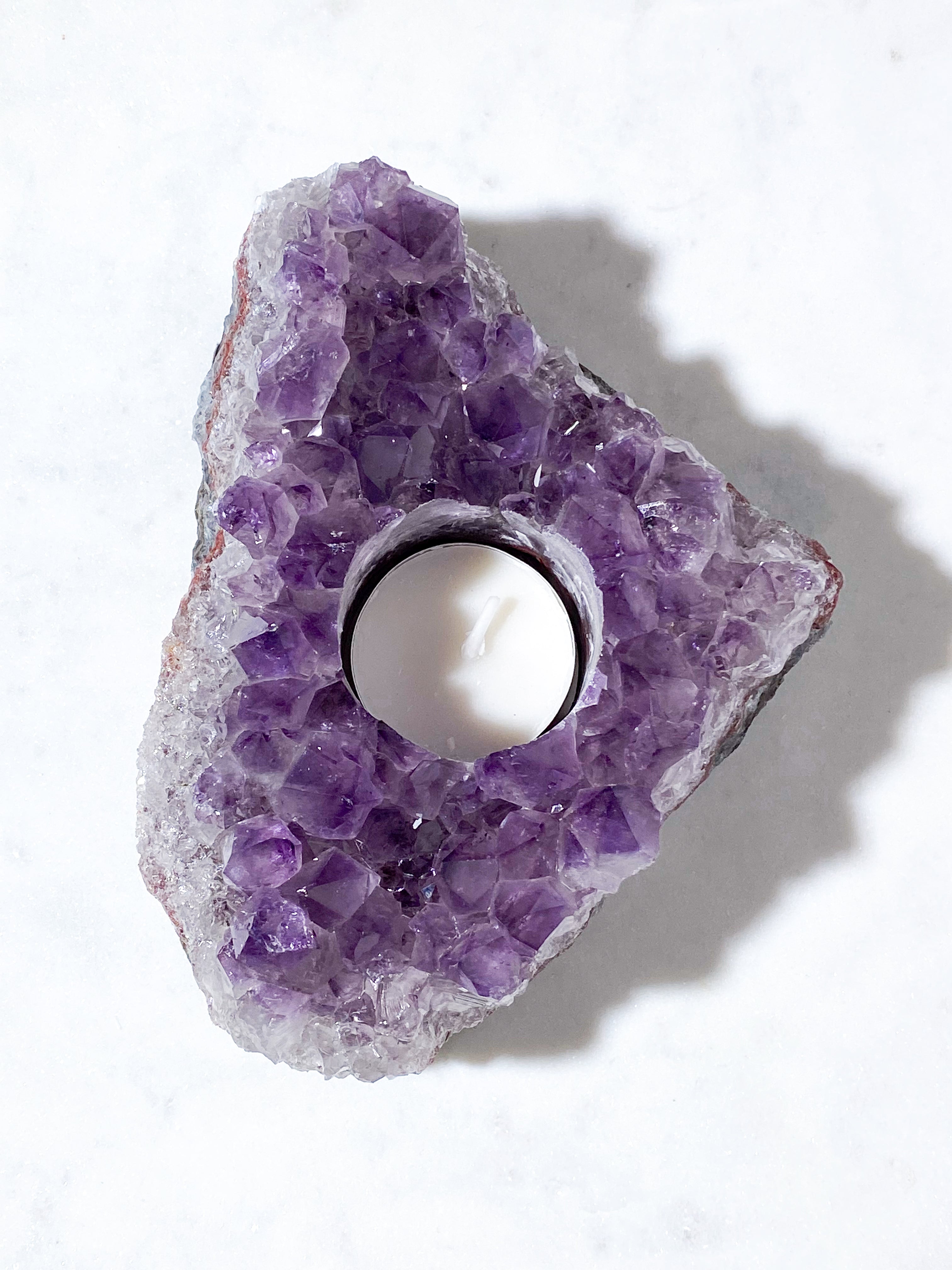 Ametyst Fyrfadsholder (Nr. 26)