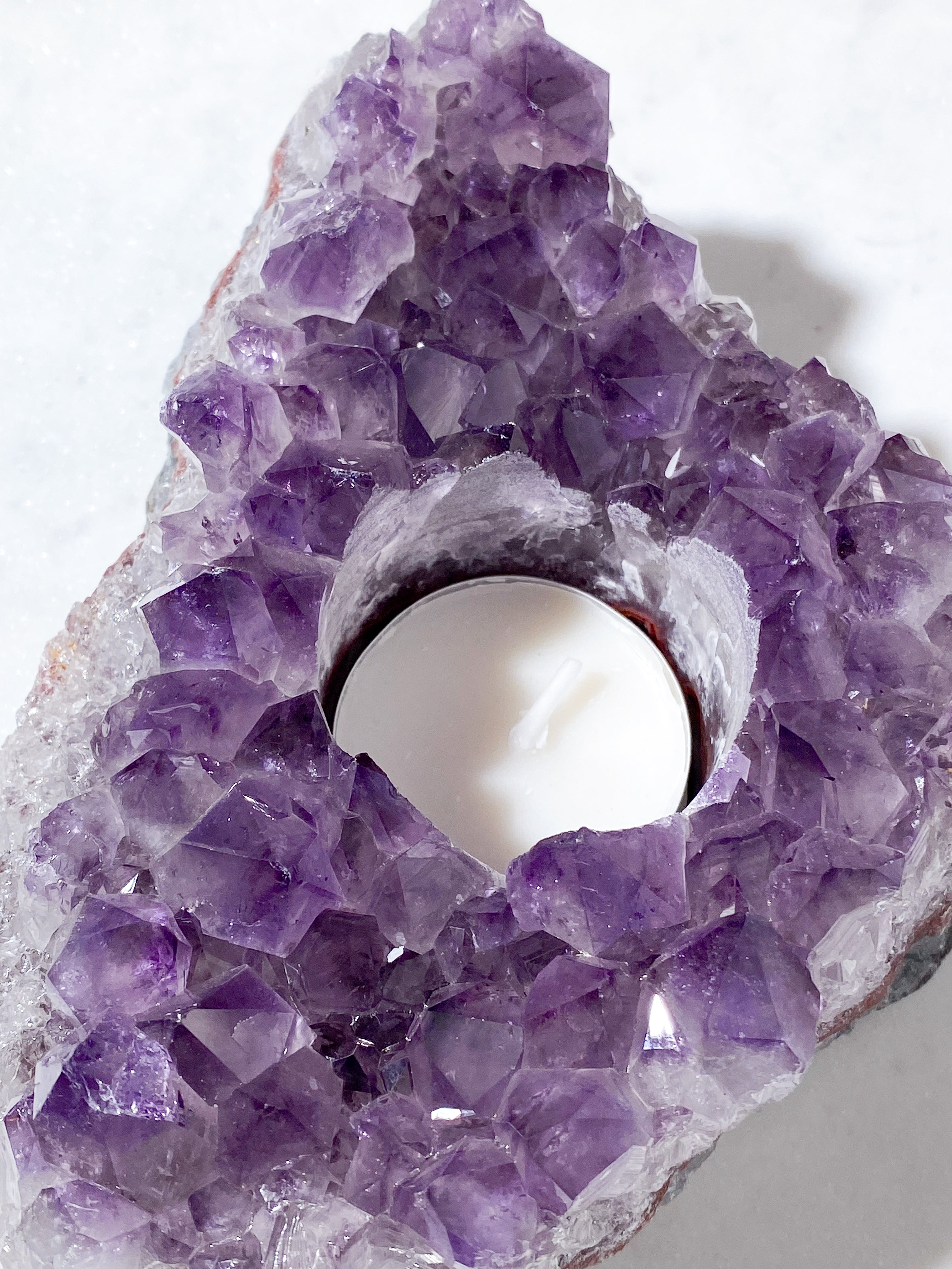 Ametyst Fyrfadsholder (Nr. 26)