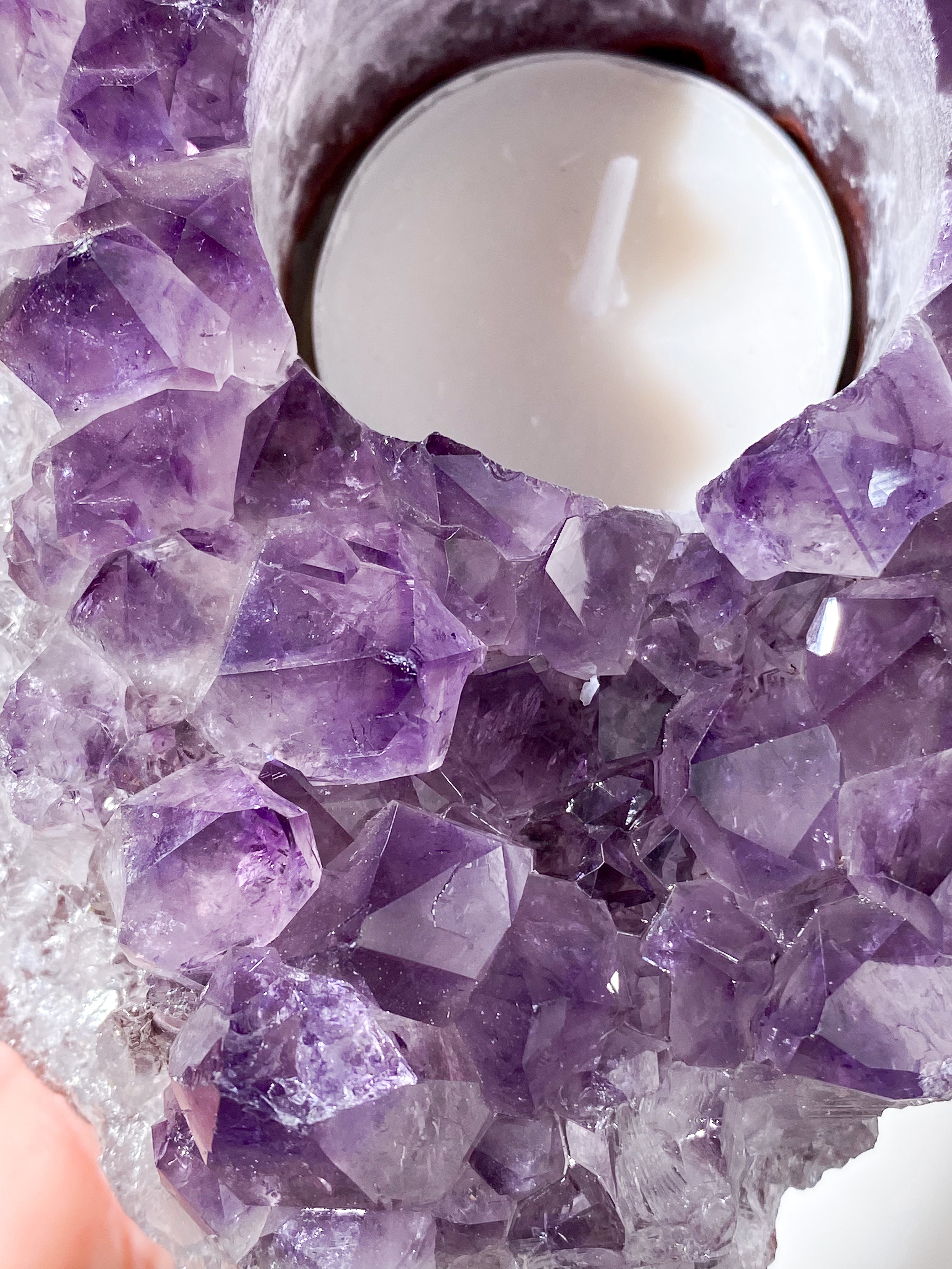 Ametyst Fyrfadsholder (Nr. 26)