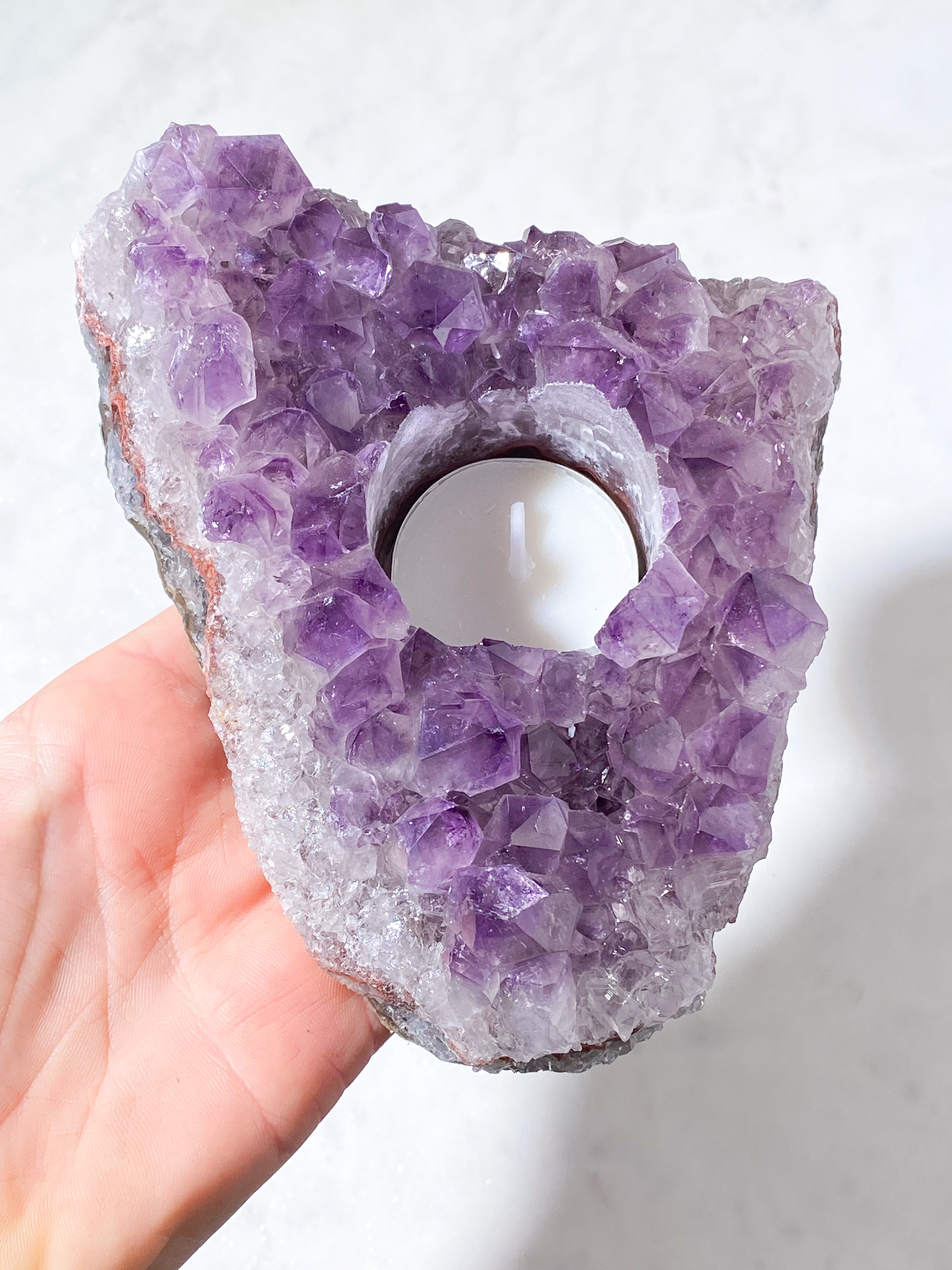 Ametyst Fyrfadsholder (Nr. 26)