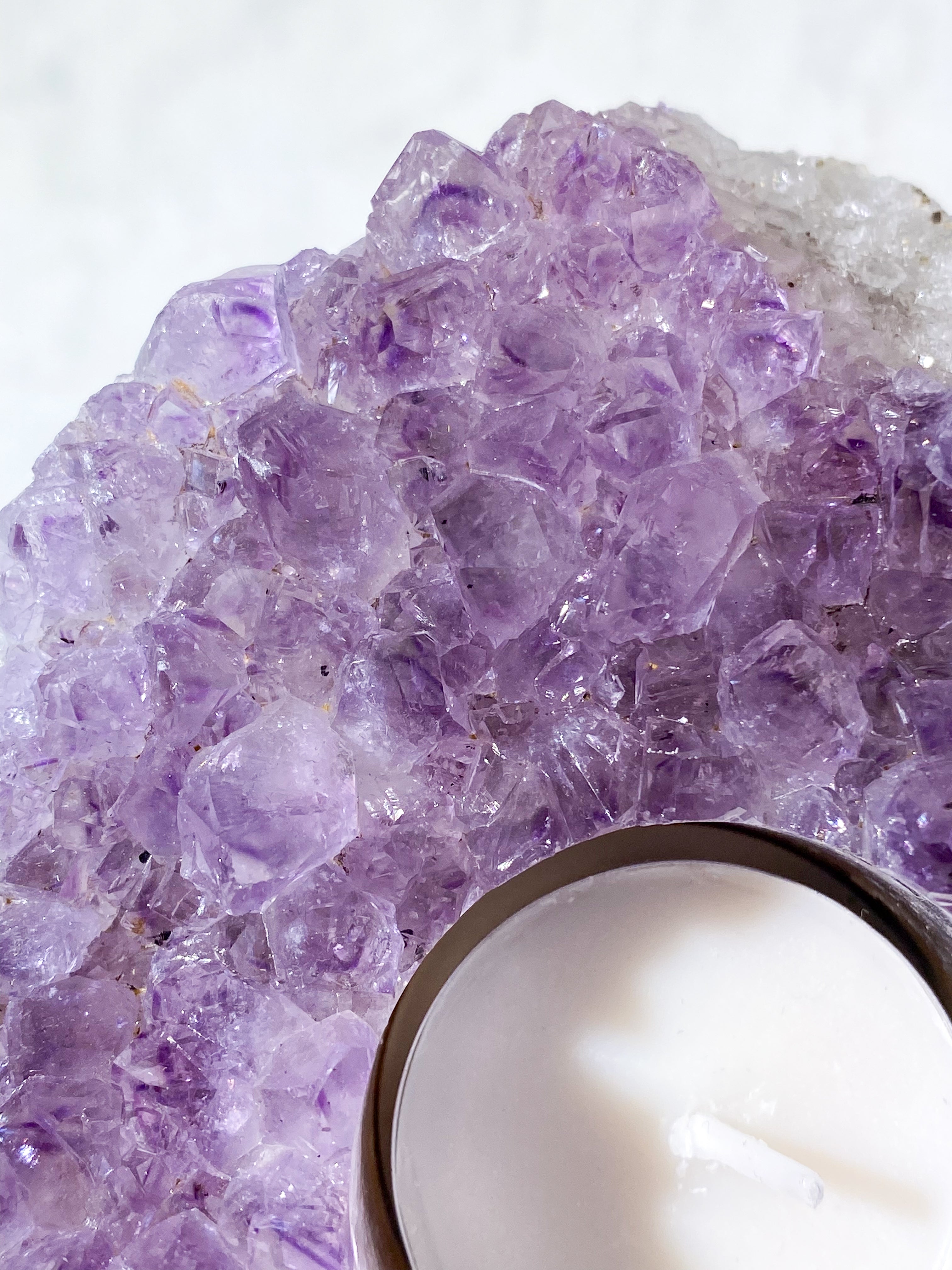 Ametyst Fyrfadsholder (Nr. 27)