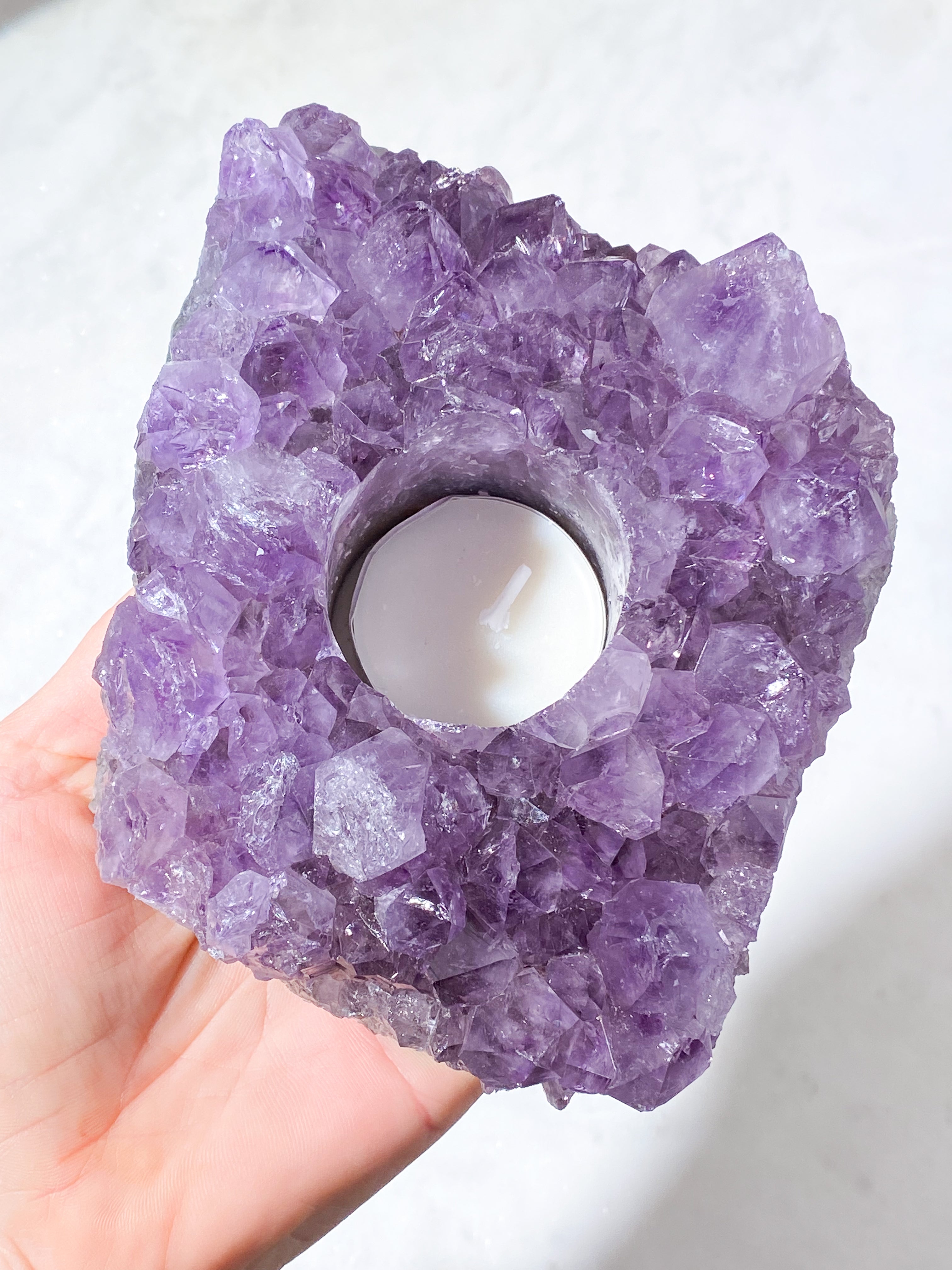 Ametyst Fyrfadsholder (Nr. 28)