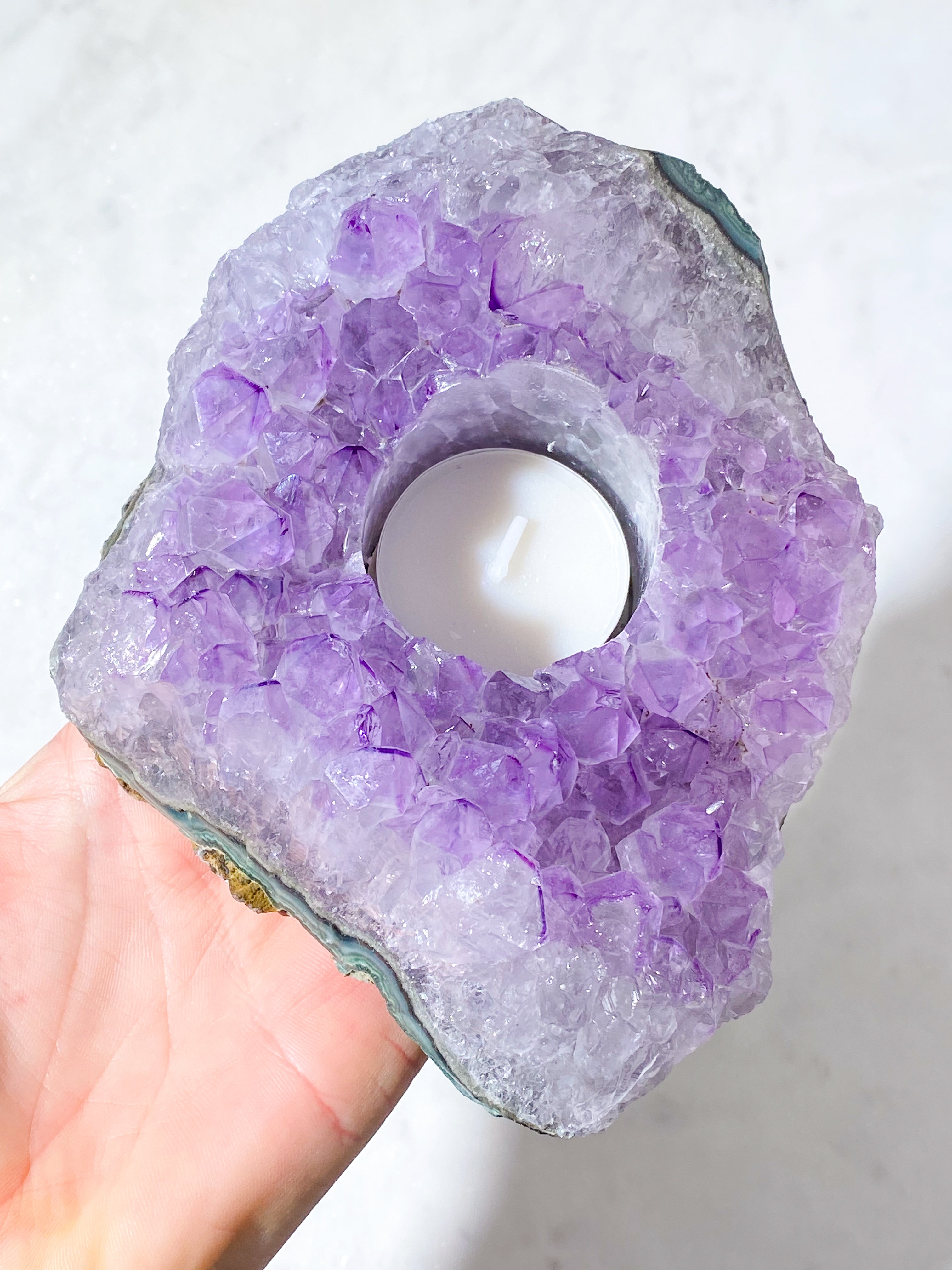 Ametyst Fyrfadsholder (Nr. 29)