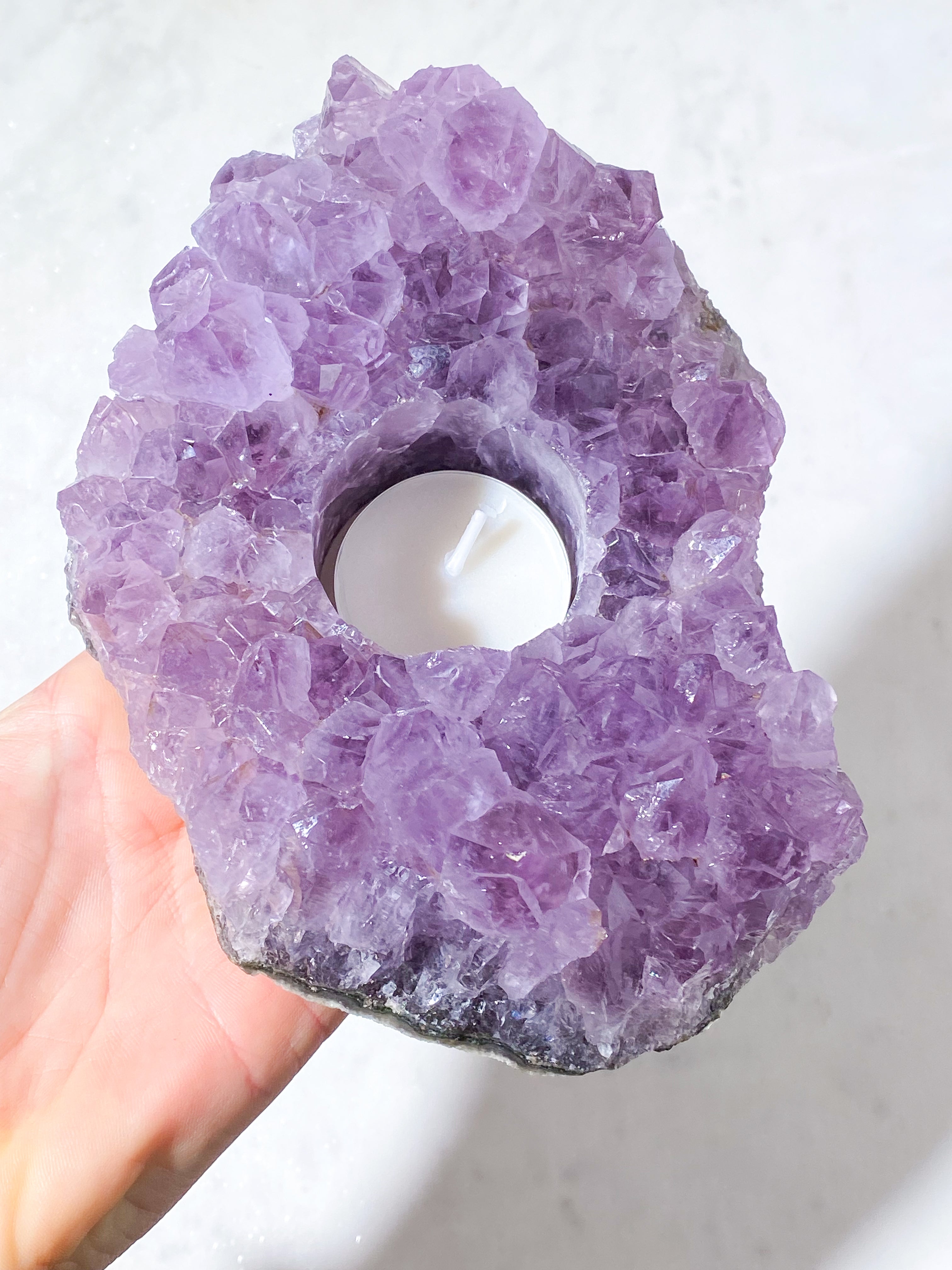 Ametyst Fyrfadsholder (Nr. 30)