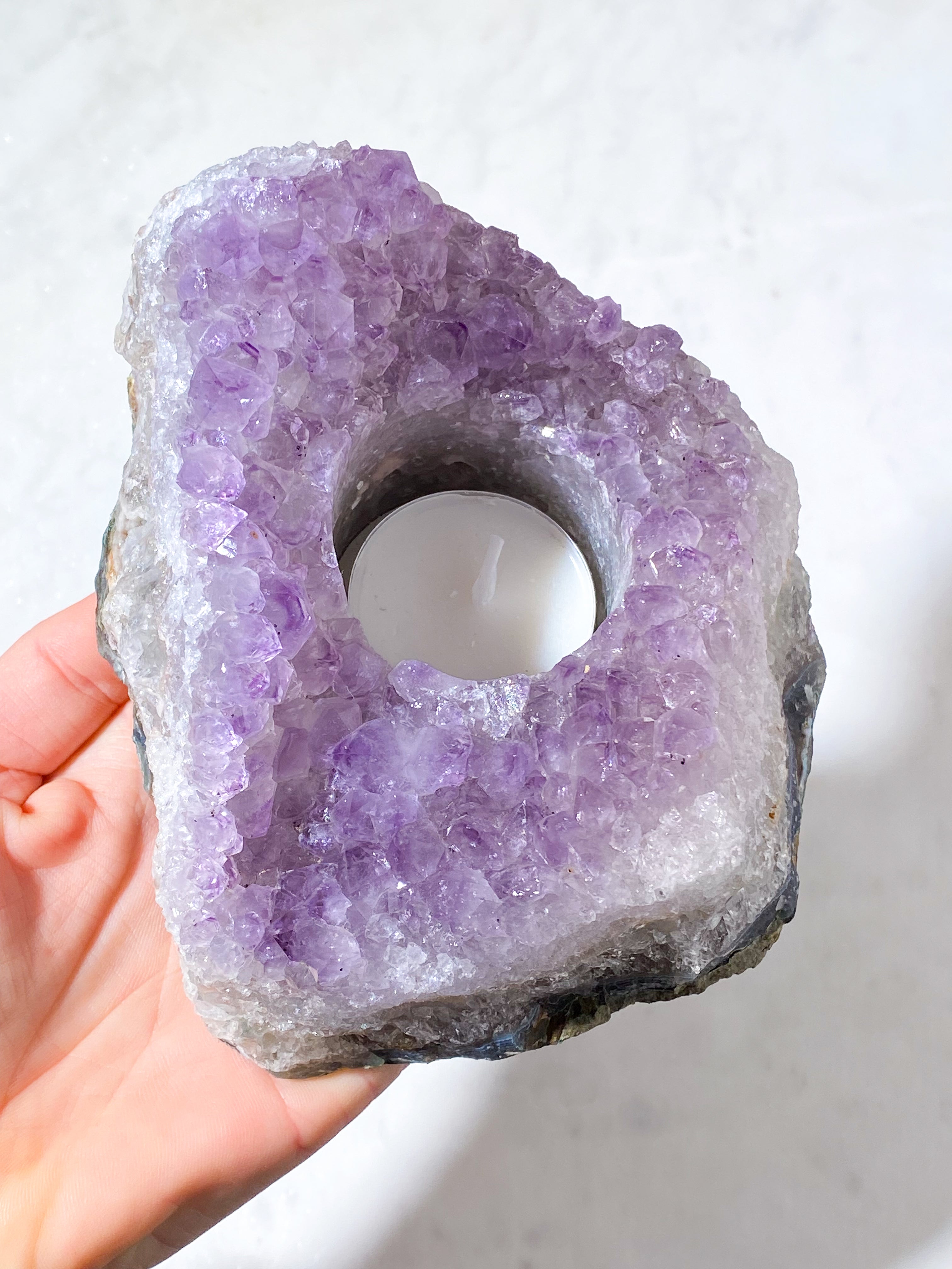 Ametyst Fyrfadsholder (Nr. 31)