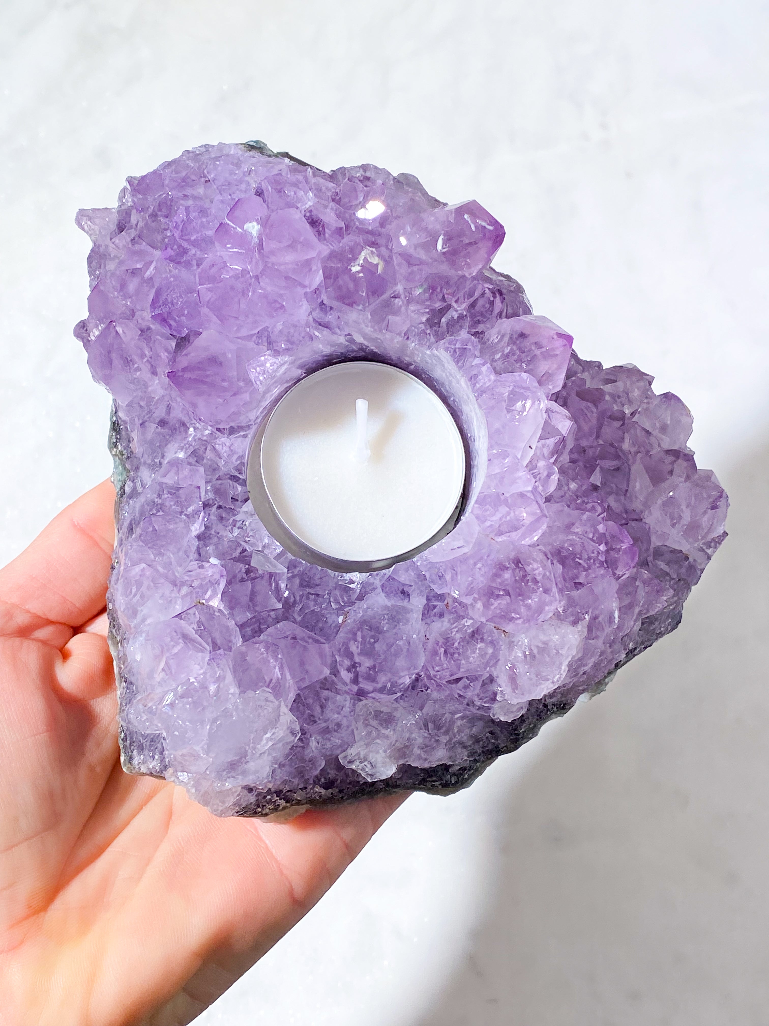 Ametyst Fyrfadsholder (Nr. 33)