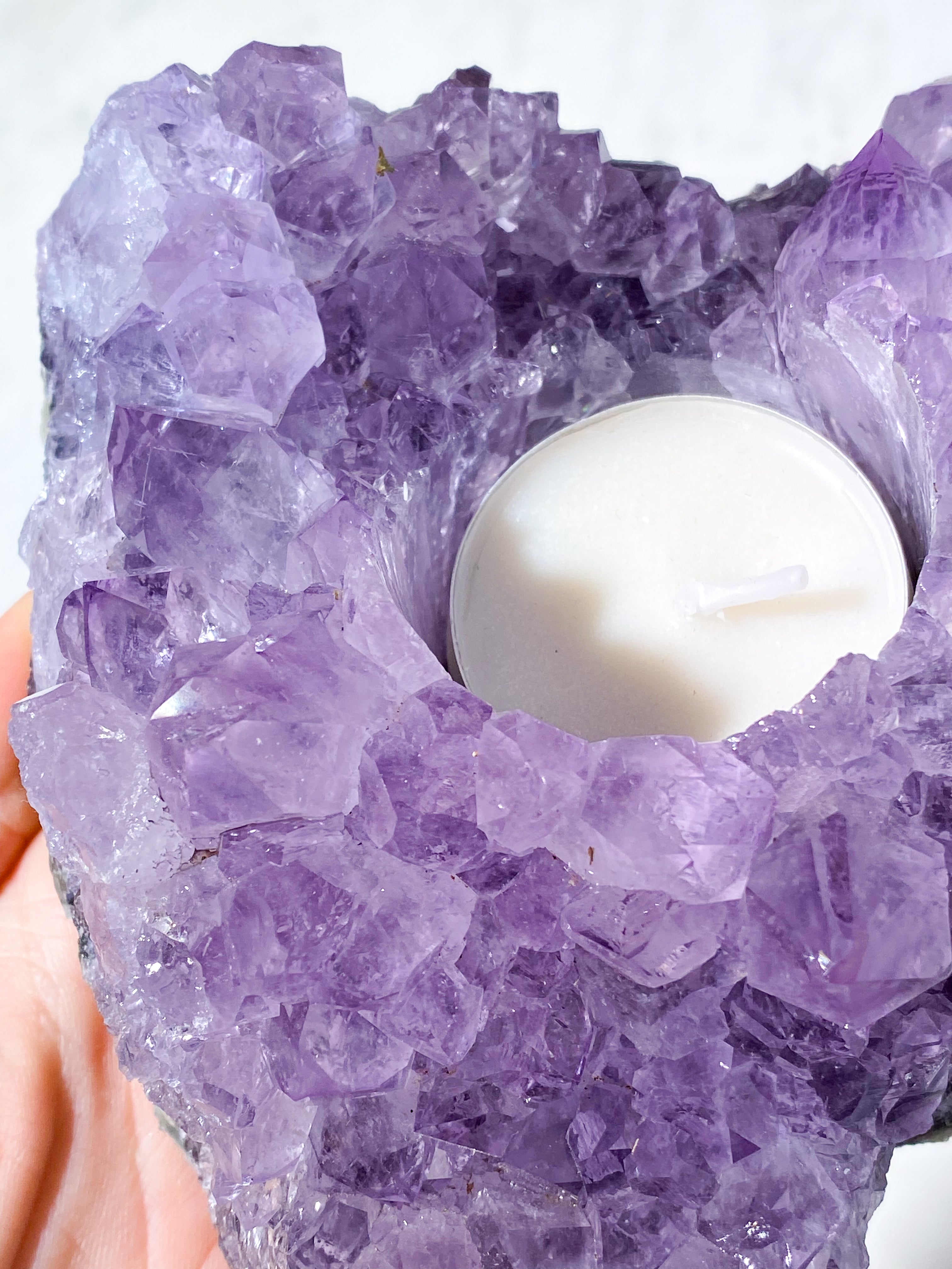 Ametyst Fyrfadsholder (Nr. 33)