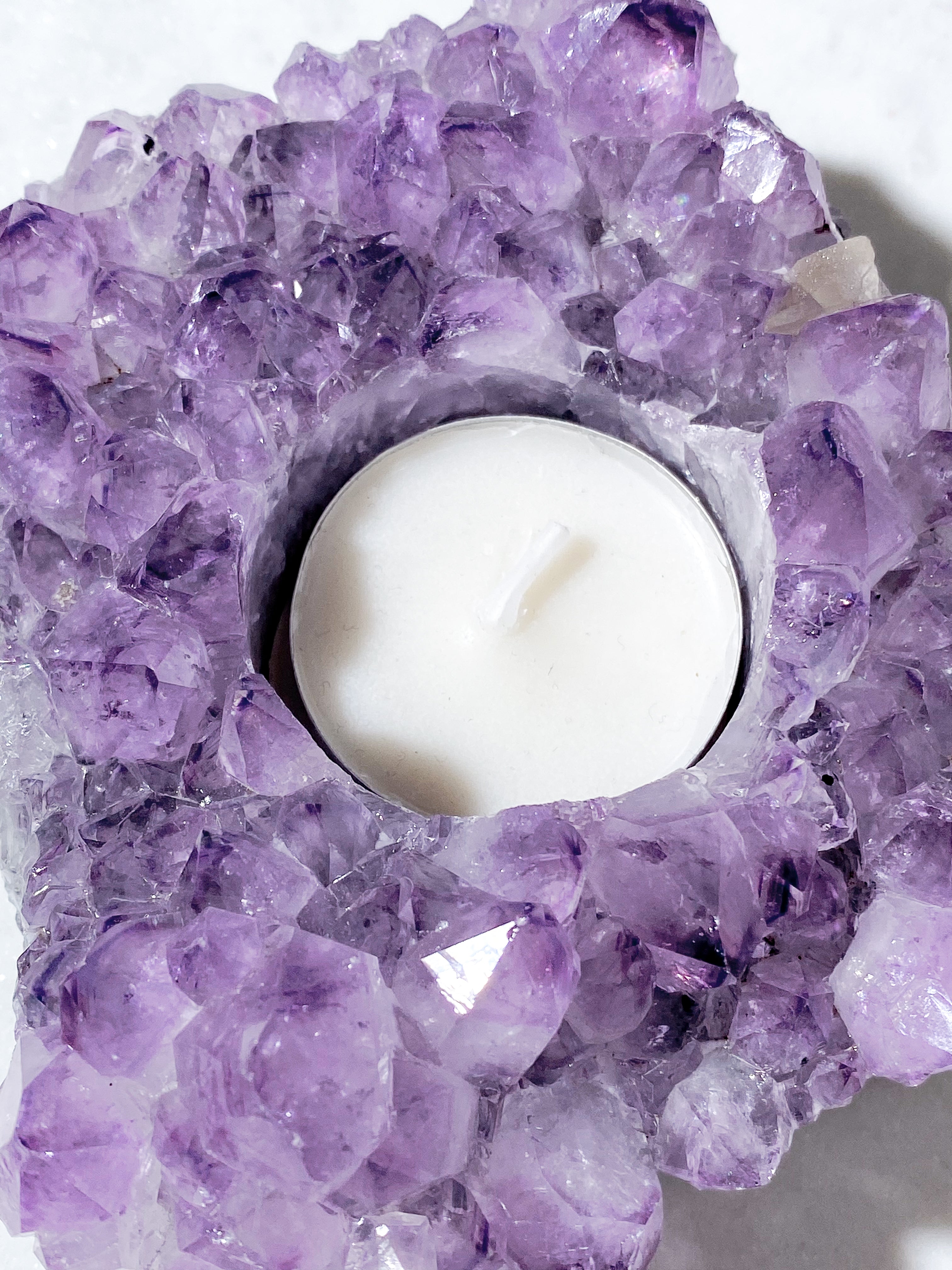 Ametyst Fyrfadsholder (Nr. 34)