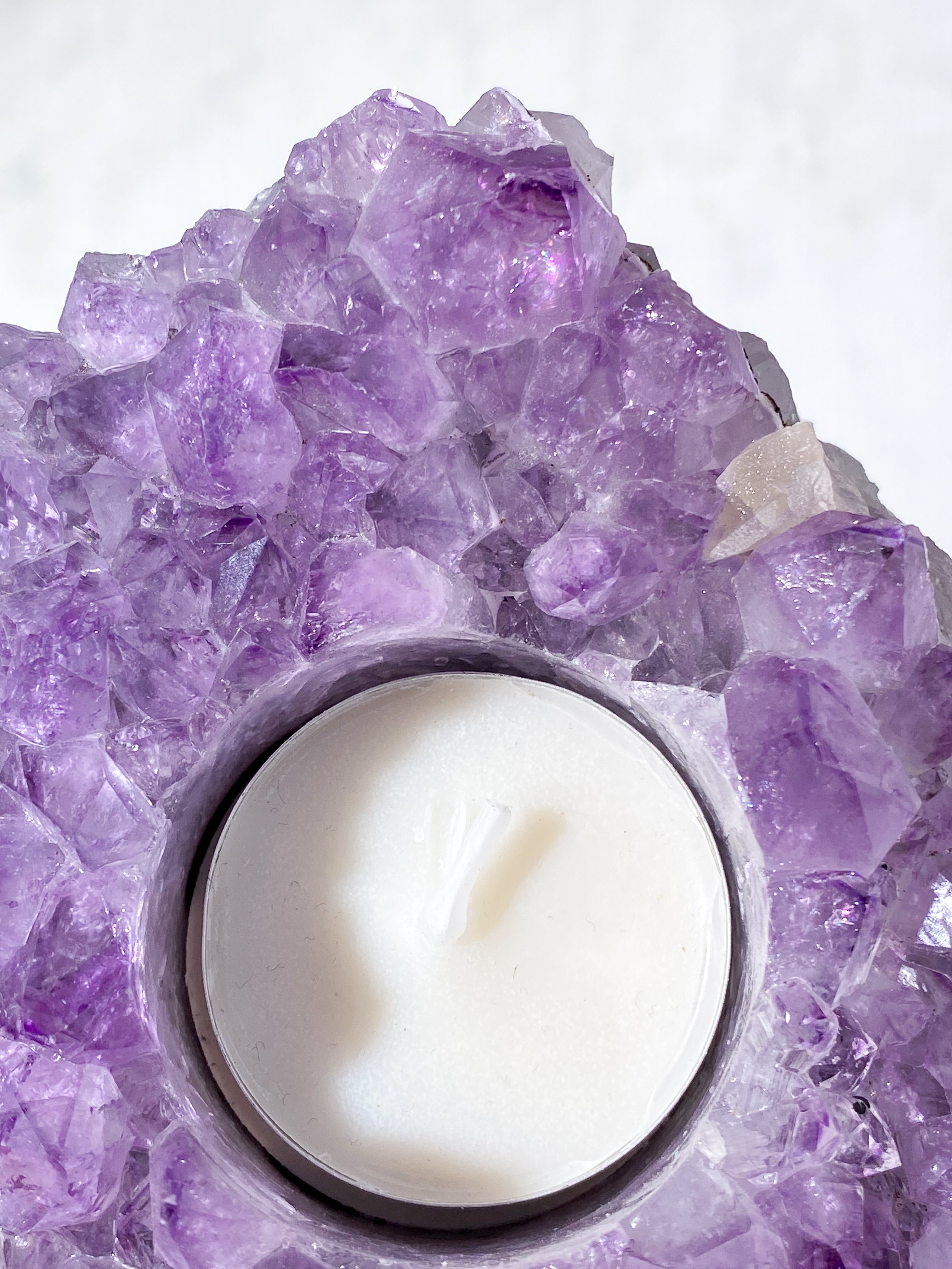 Ametyst Fyrfadsholder (Nr. 34)