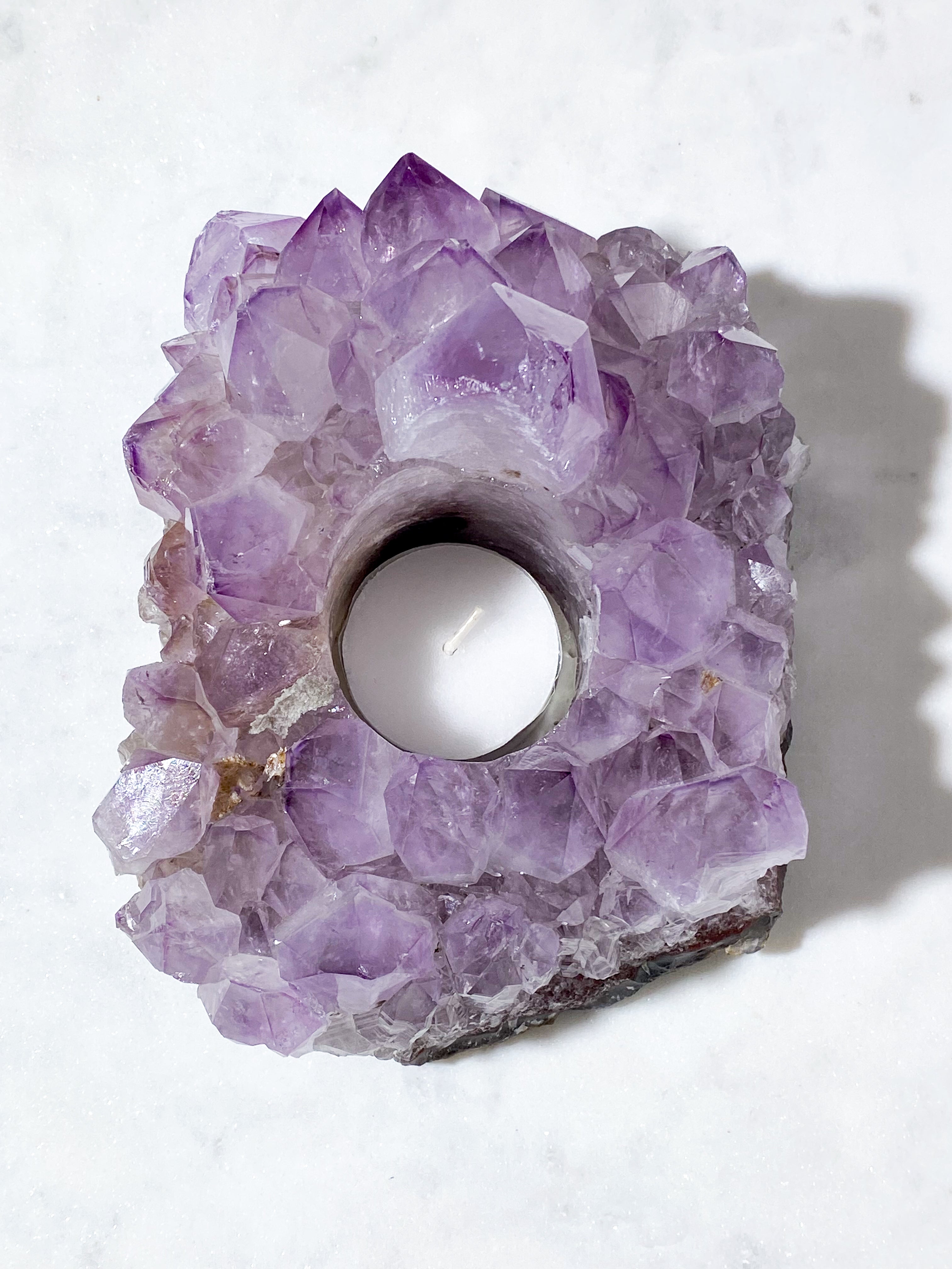 Ametyst Fyrfadsholder (Nr. 36)