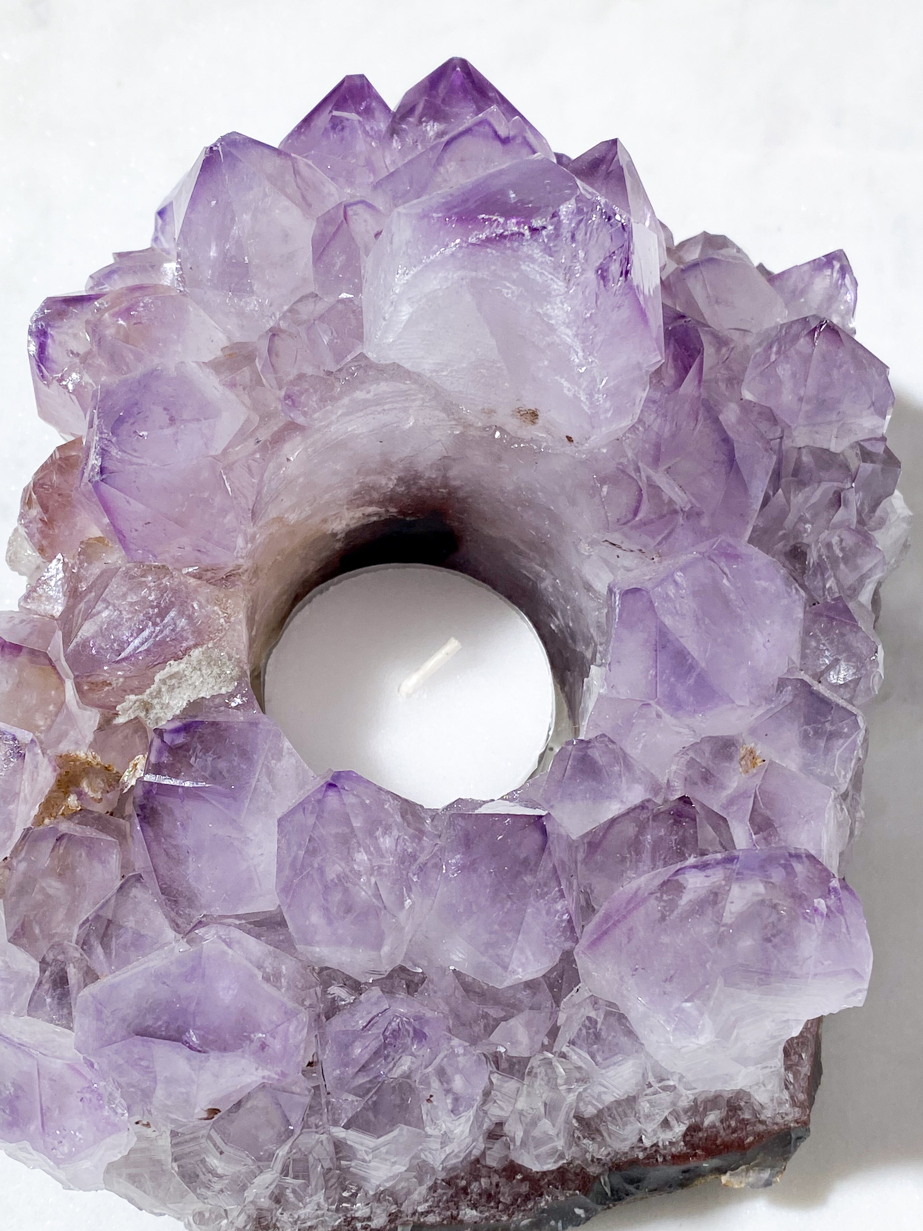 Ametyst Fyrfadsholder (Nr. 36)