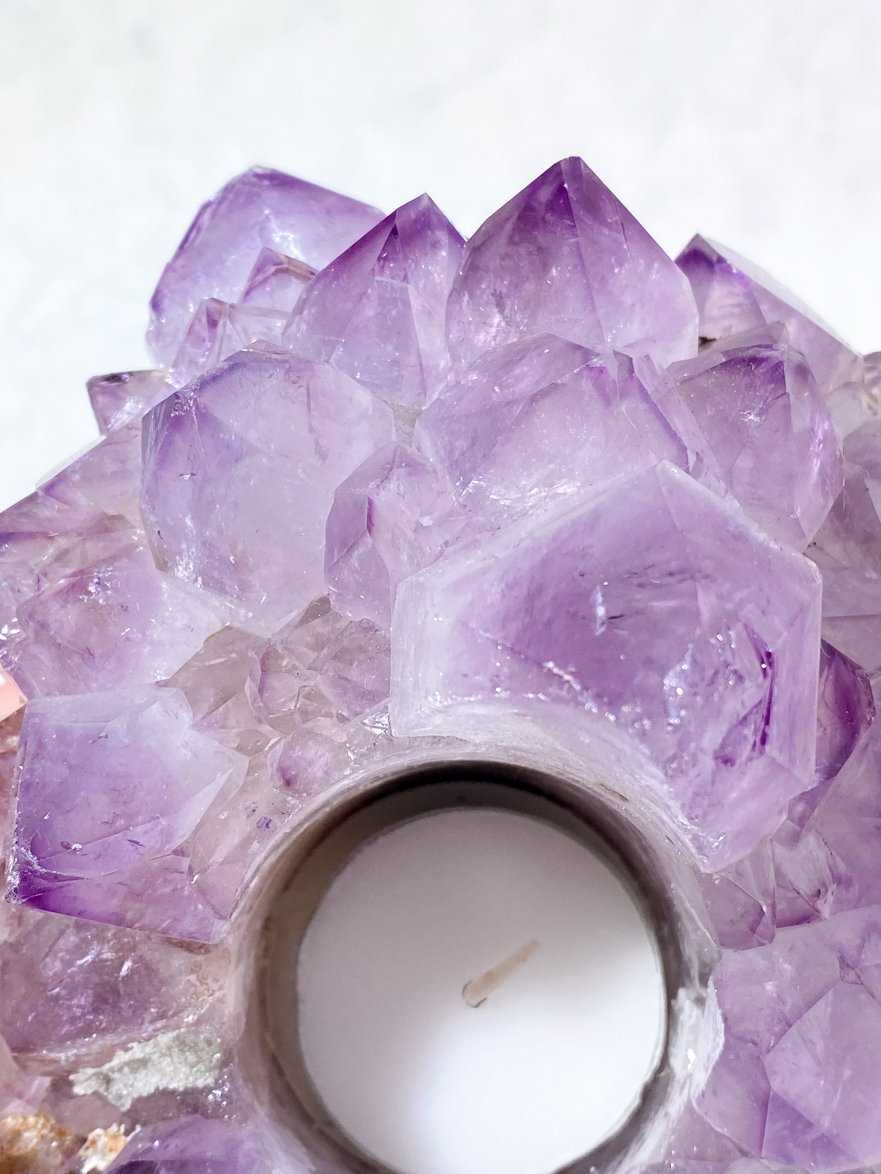 Ametyst Fyrfadsholder (Nr. 36)