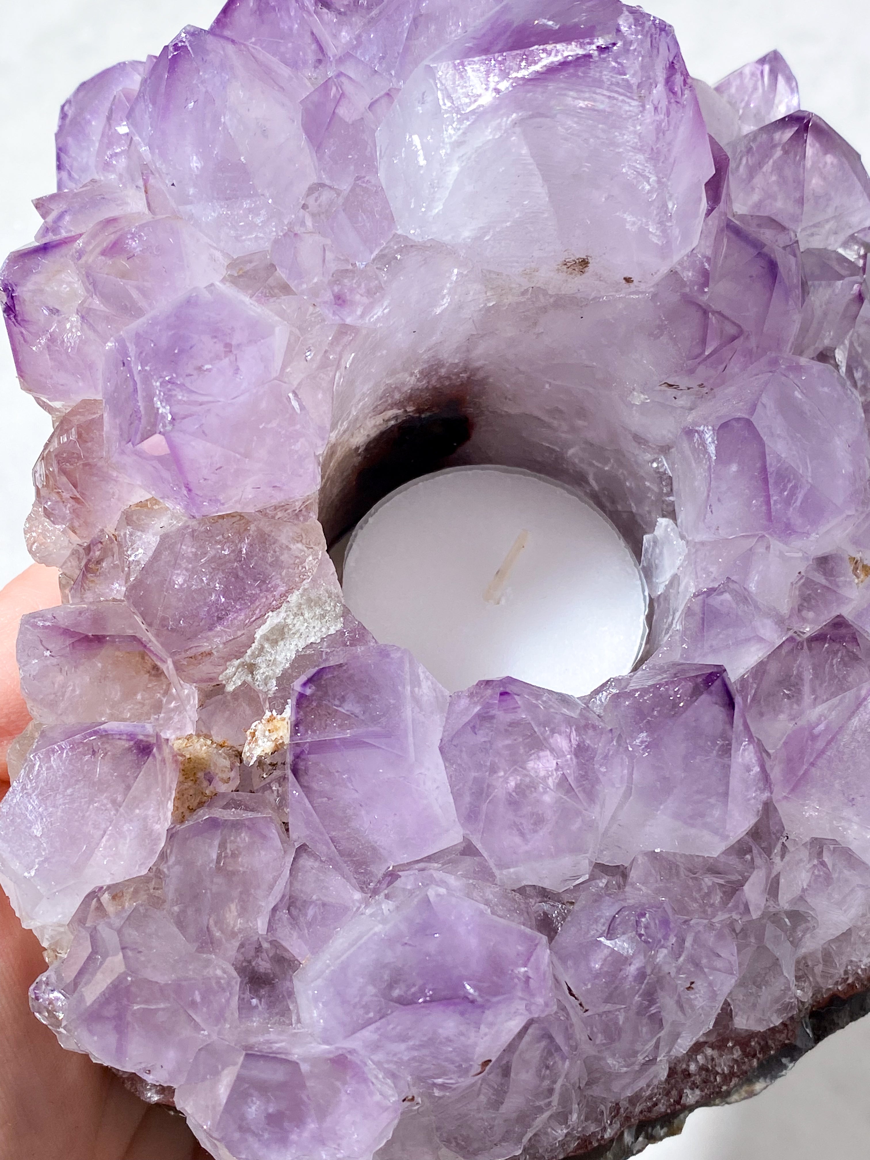 Ametyst Fyrfadsholder (Nr. 36)