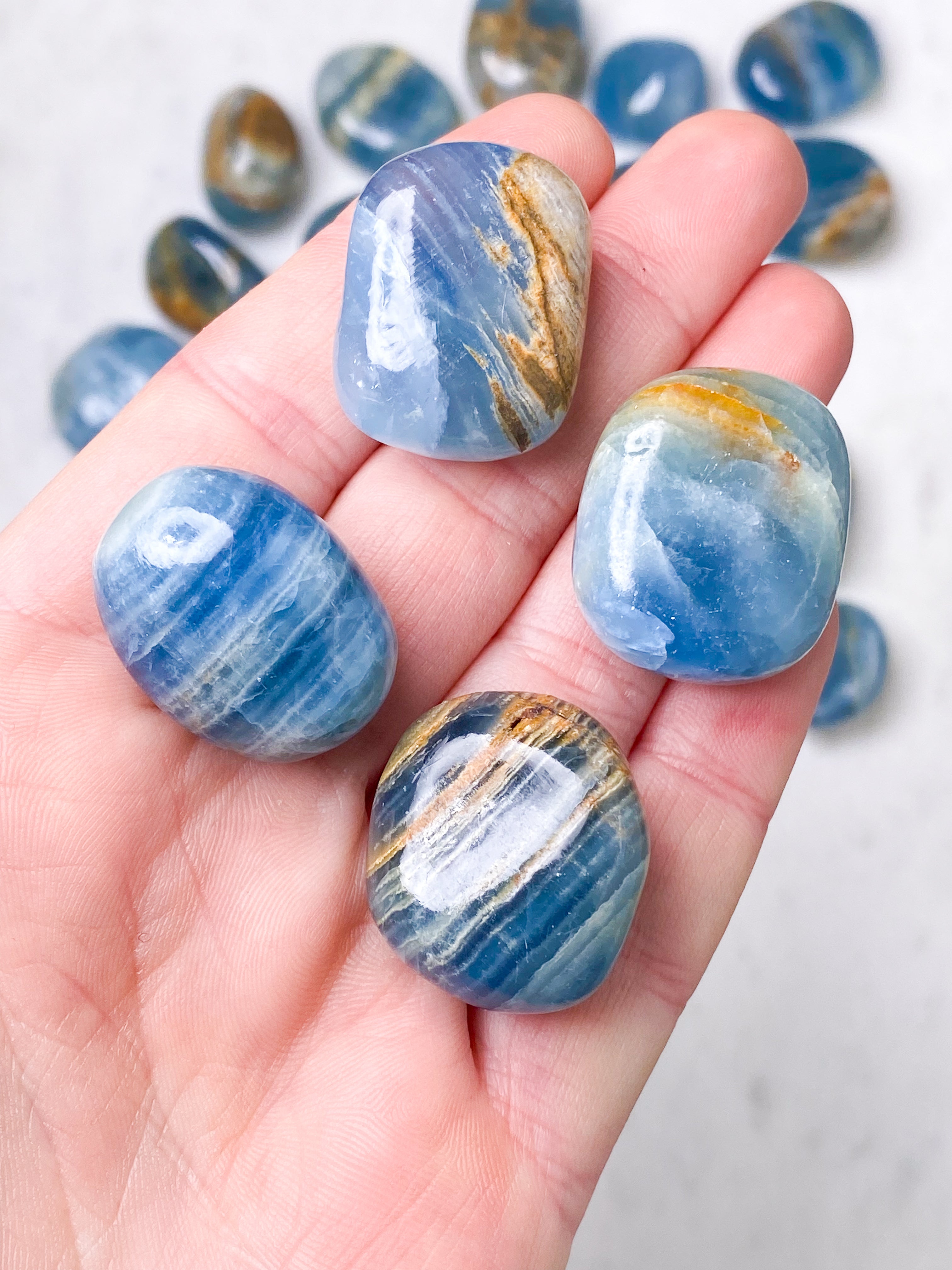 Blue Onyx Pocket Stone