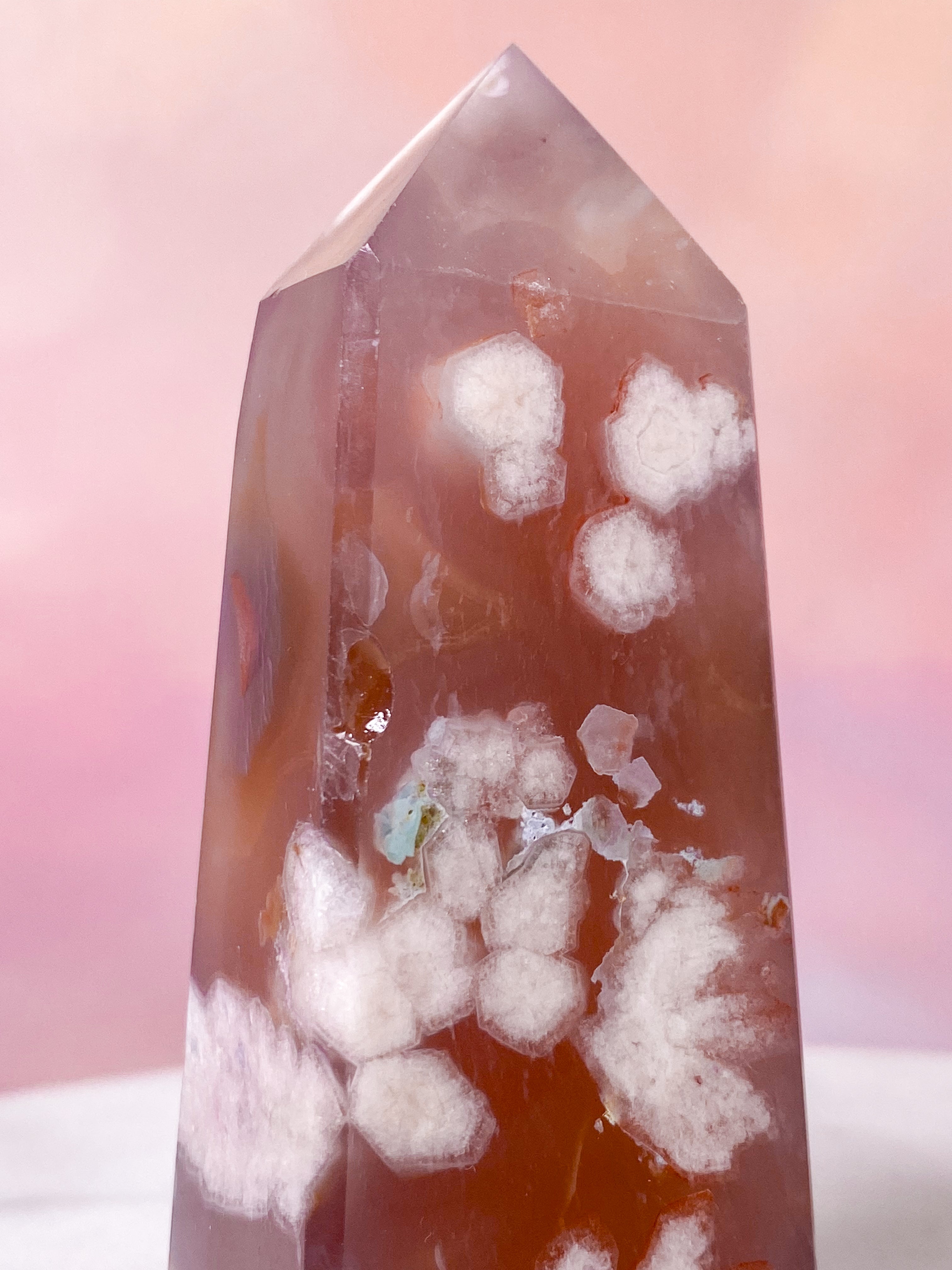 Blomme Blomster Agat Tårn (Nr. 24)