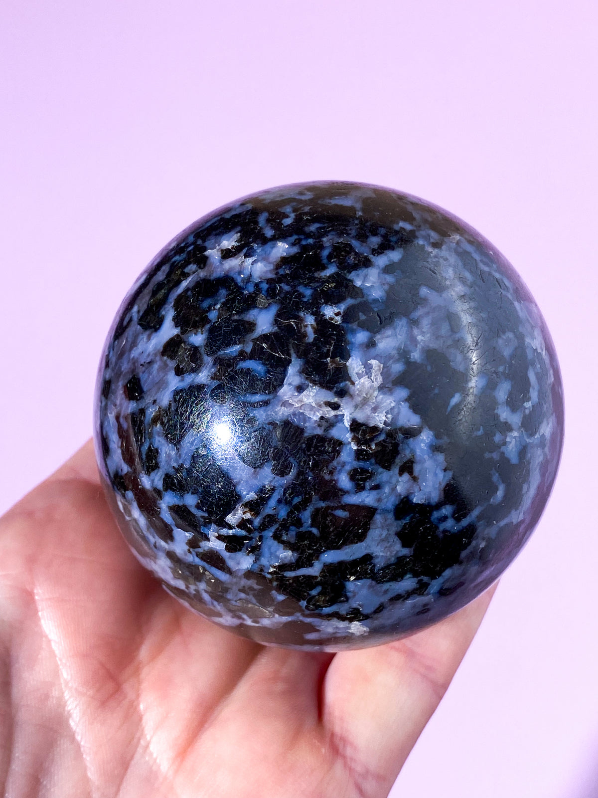Indigo Gabbro Kugle (Nr. 1)
