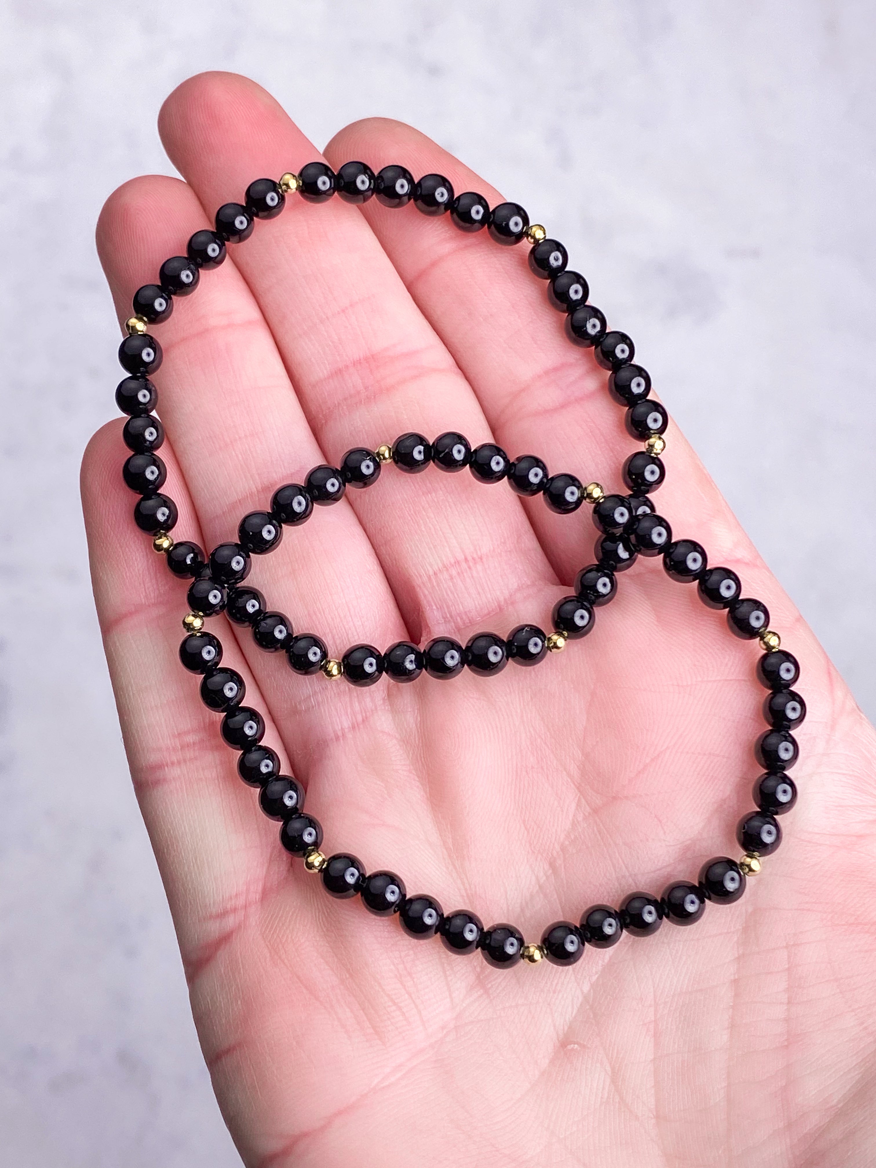 Sort Turmalin Armbånd -  Beskyttelse