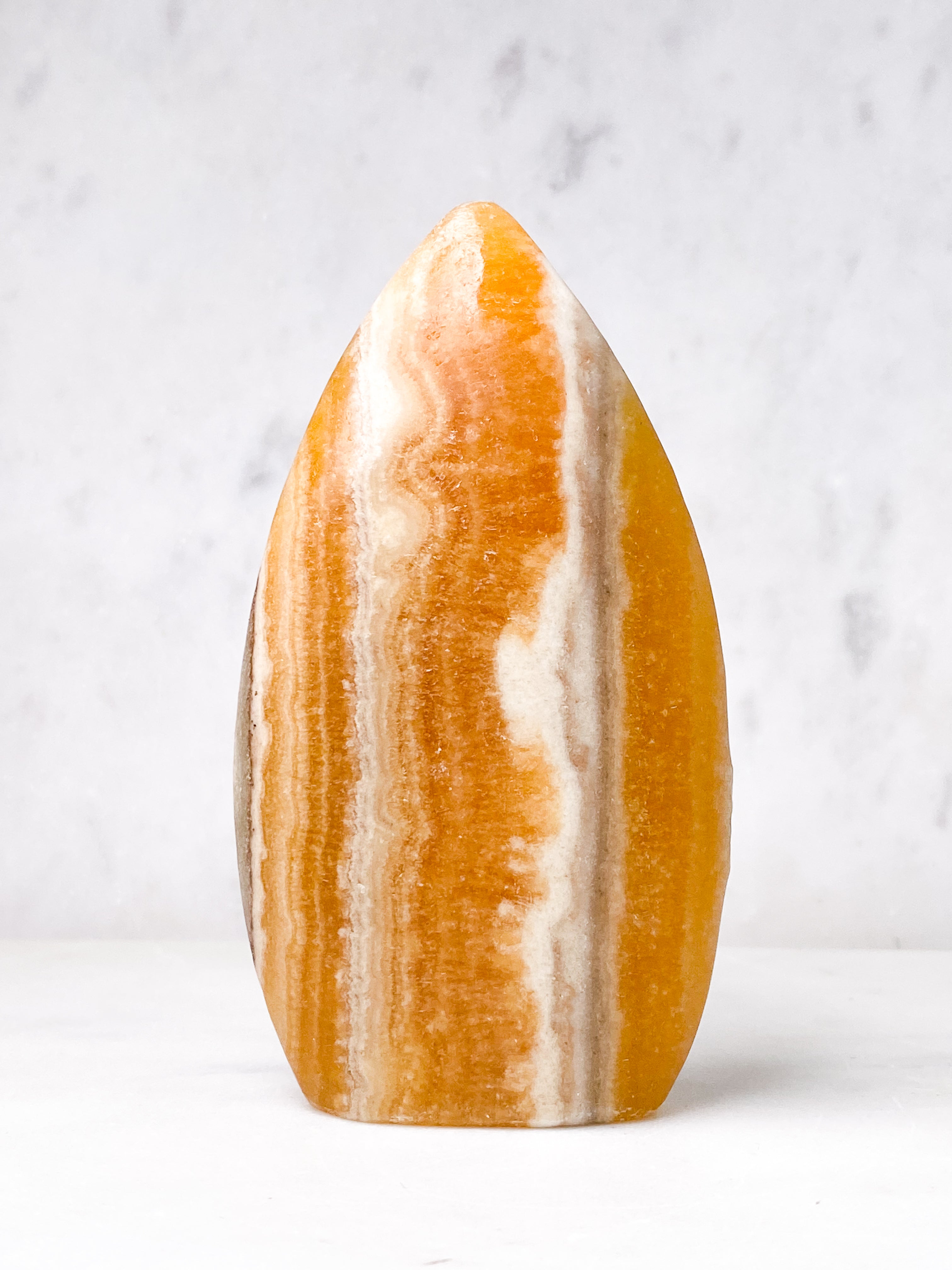 Orange Calcit Flamme (Nr. 3)