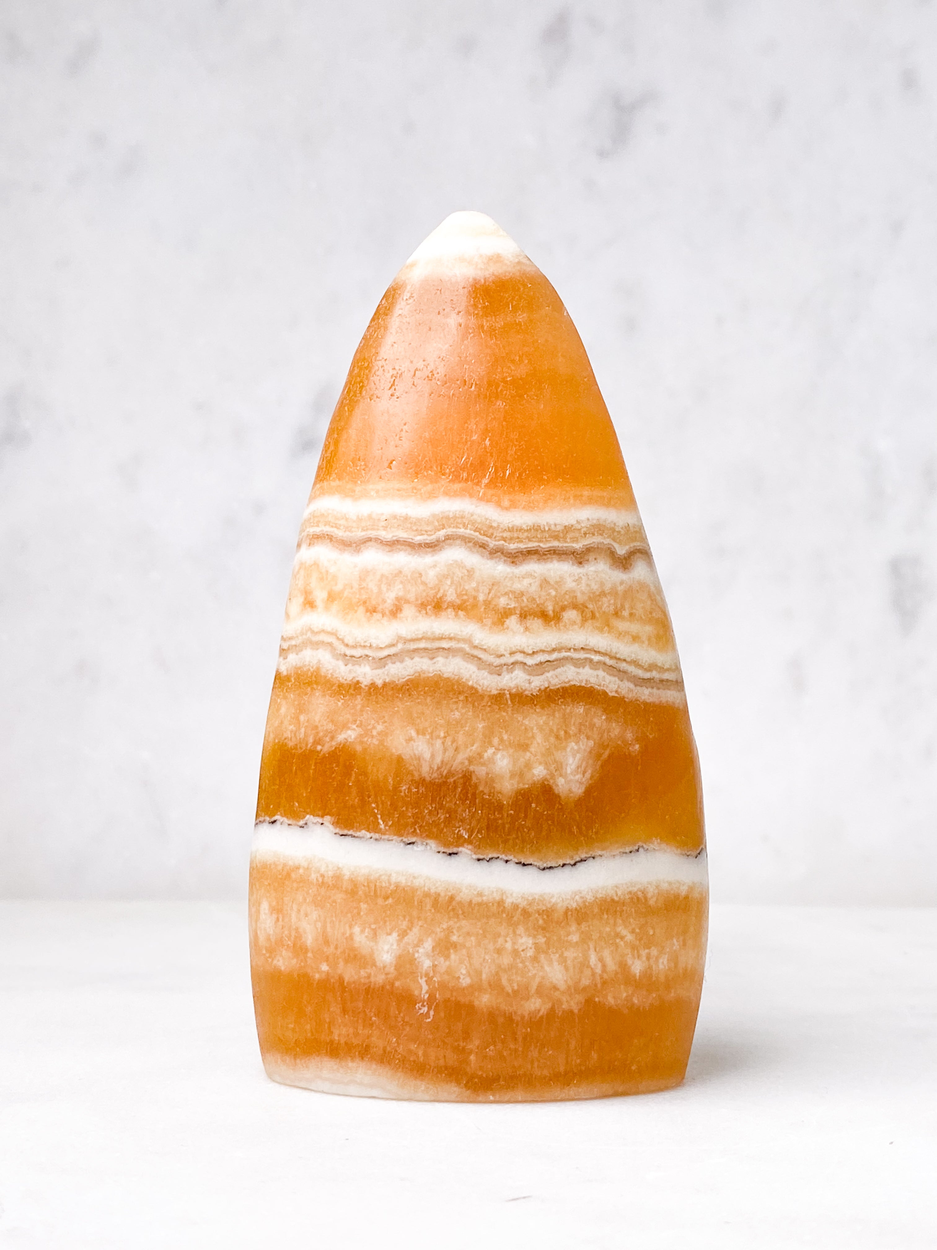 Orange Calcit Flamme (Nr. 4)