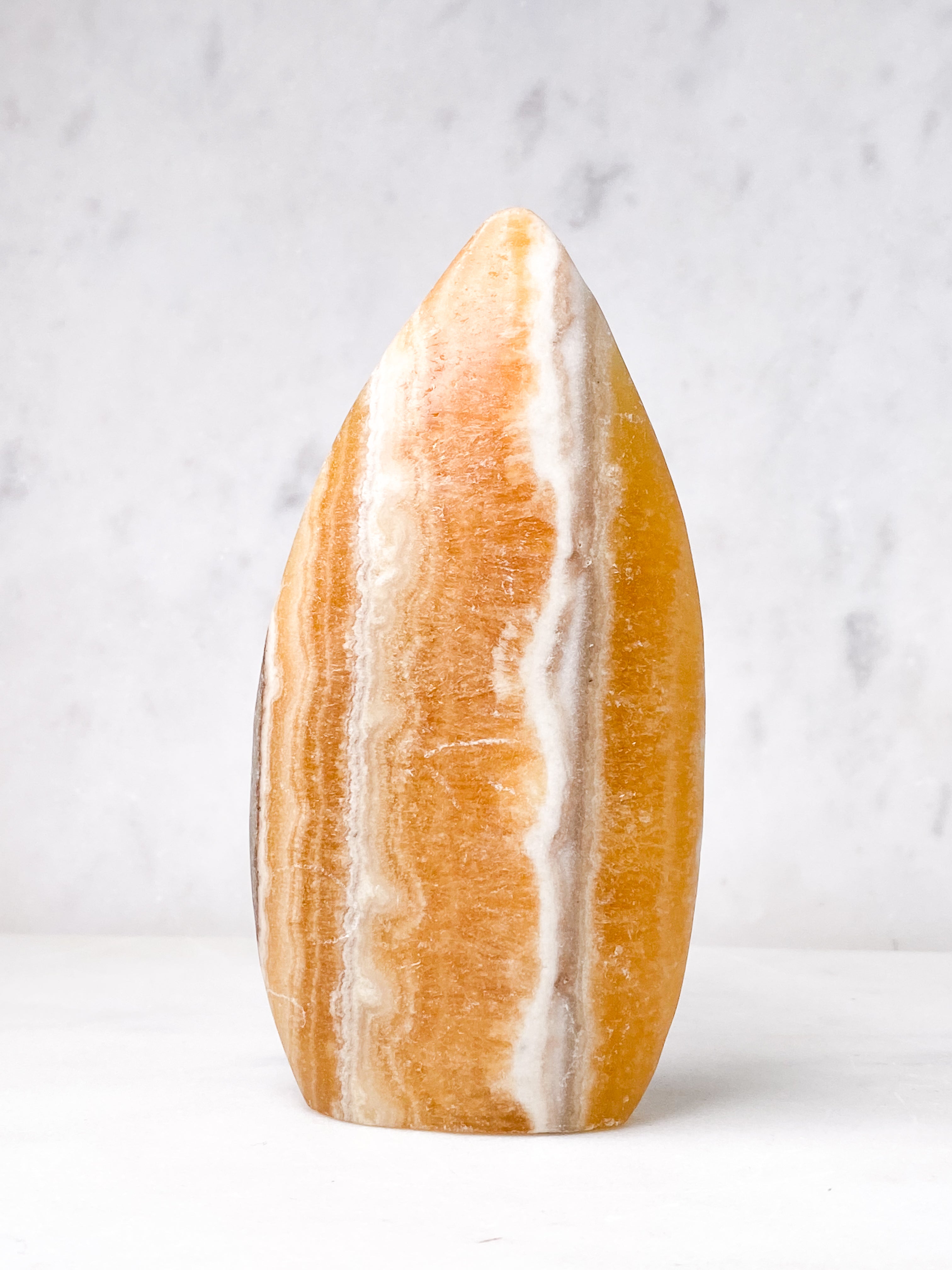 Orange Calcit Flamme (Nr. 5)