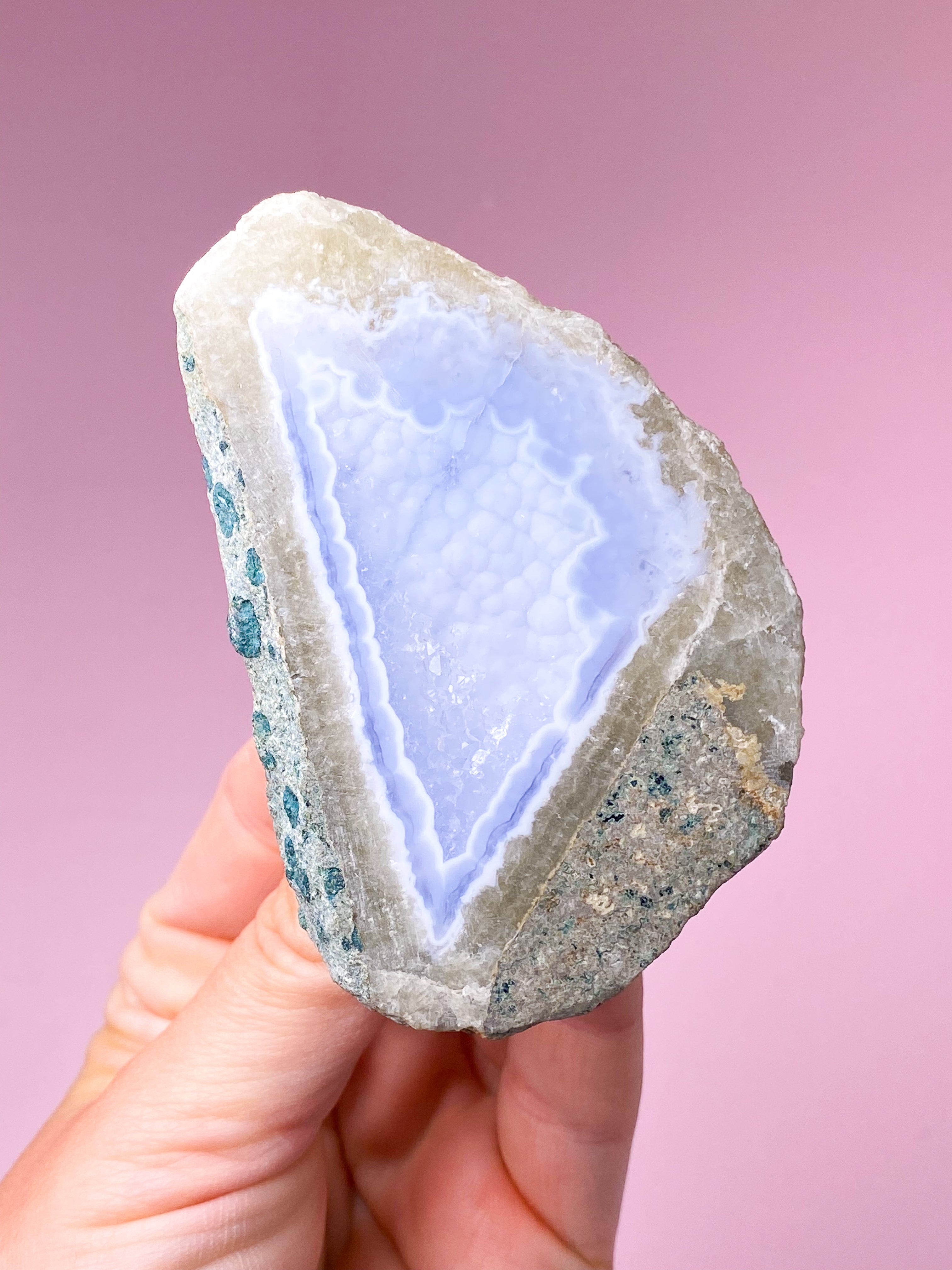 Blonde Agat Poleret Geode (Nr. 1)