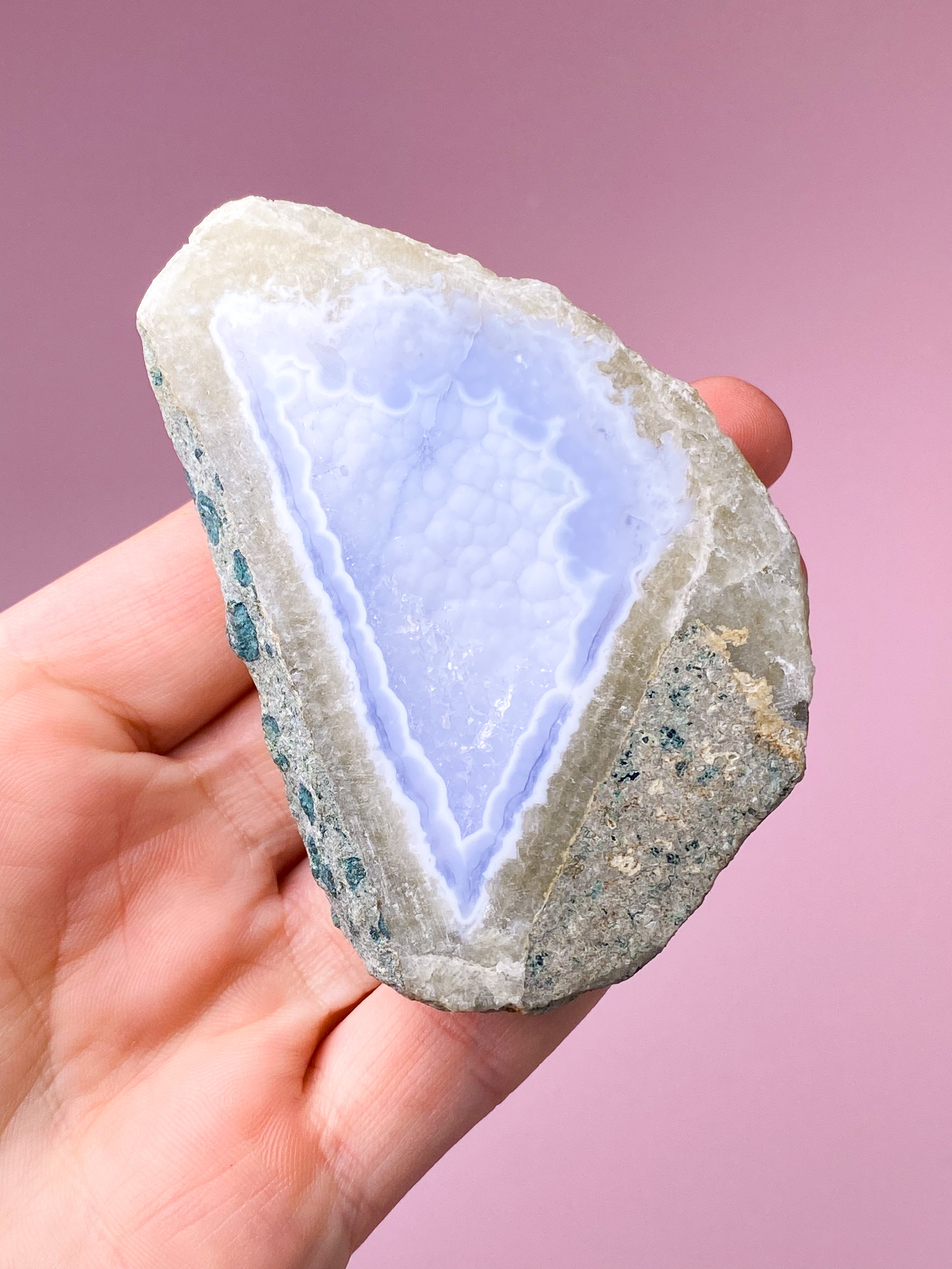Blonde Agat Poleret Geode (Nr. 1)