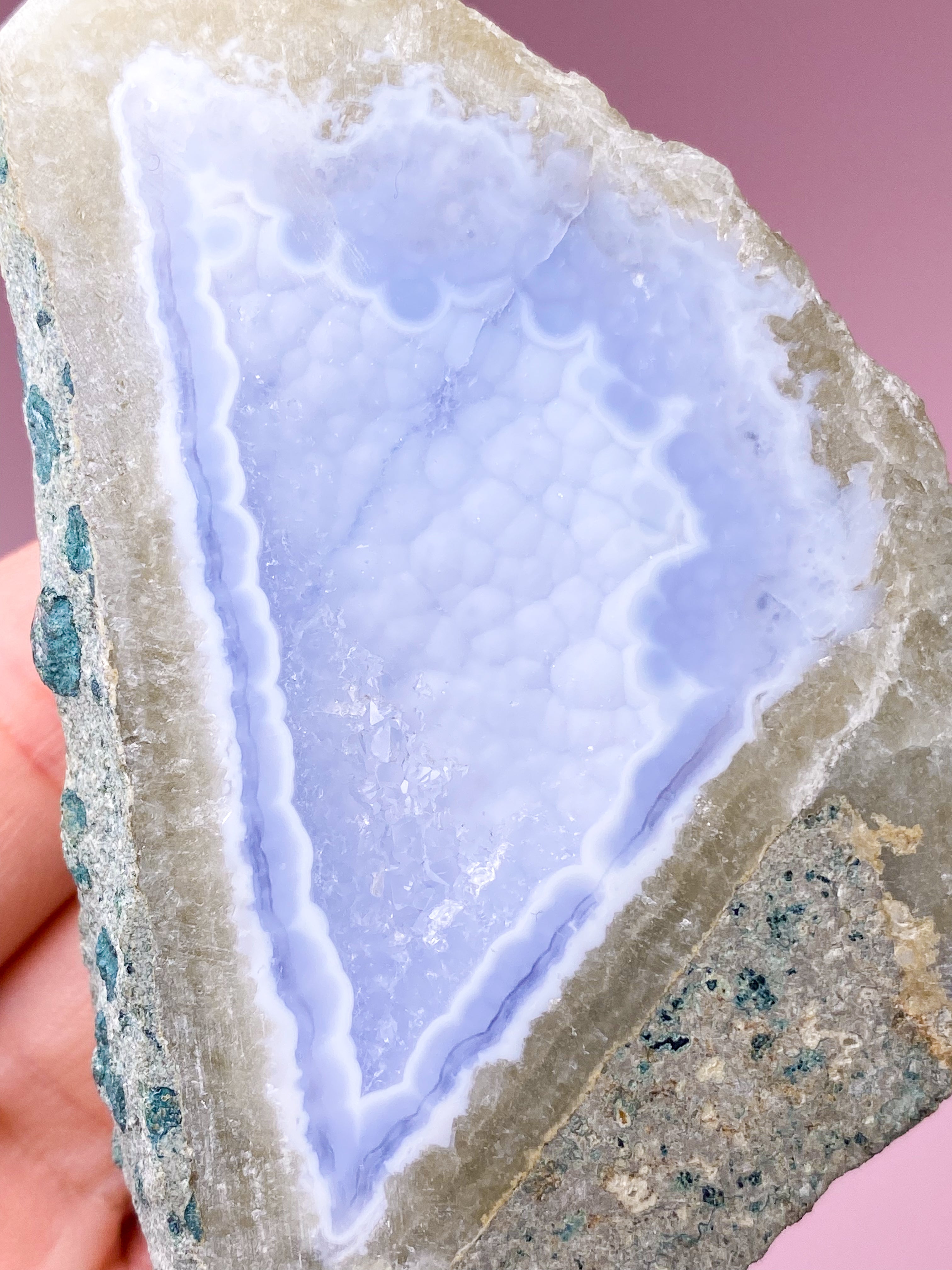 Blonde Agat Poleret Geode (Nr. 1)