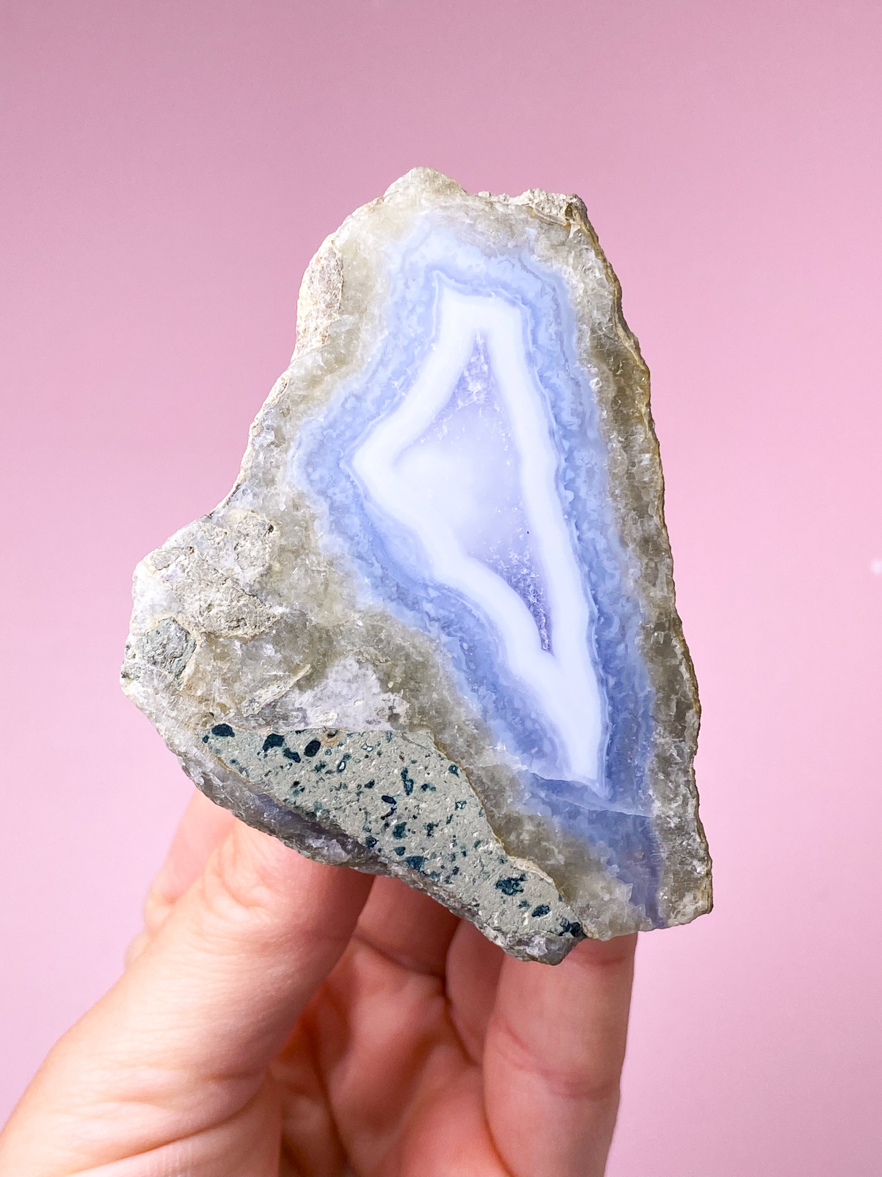 Blonde Agat Poleret Geode (Nr. 2)
