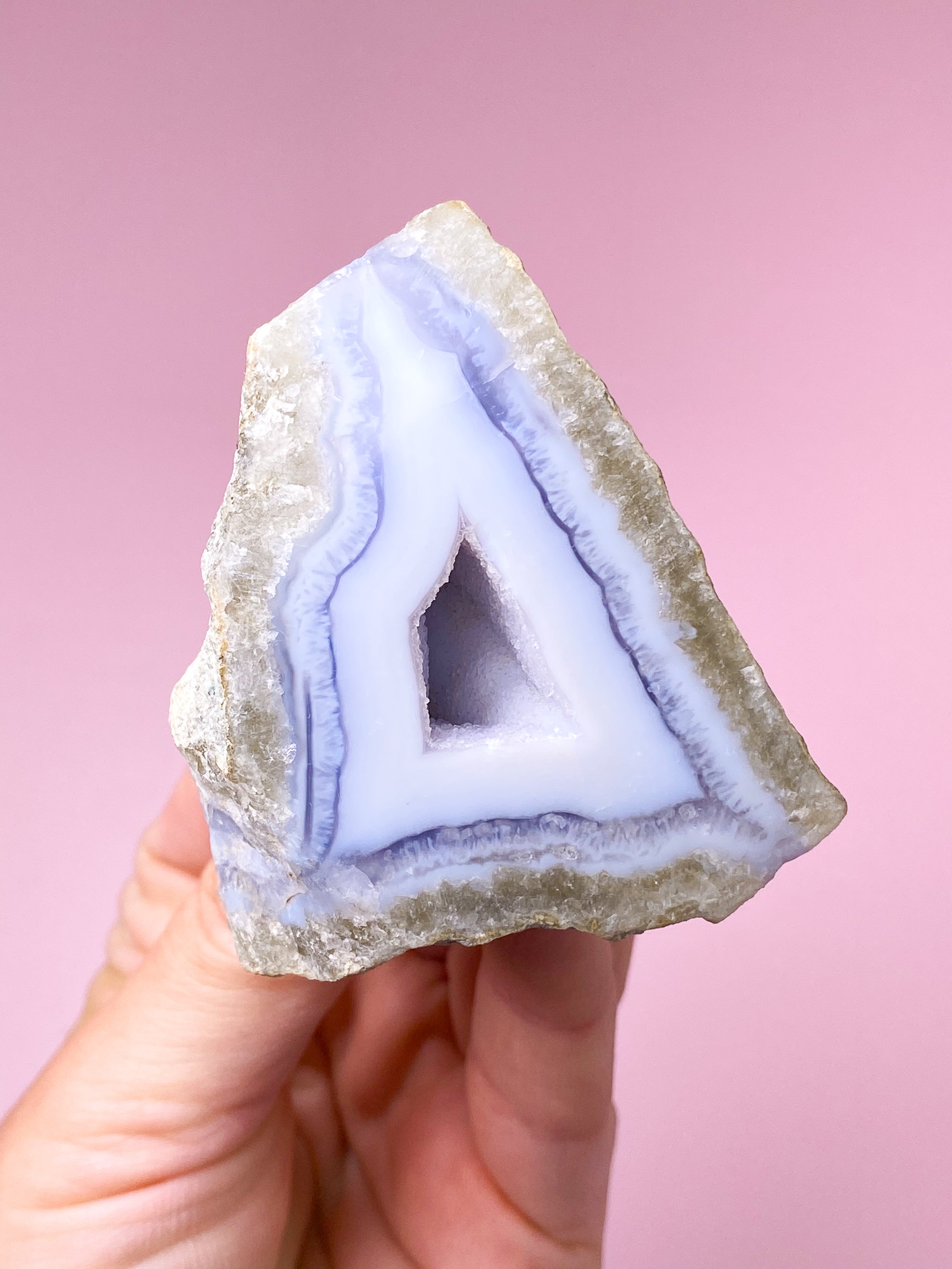 Blonde Agat Poleret Geode (Nr. 4)
