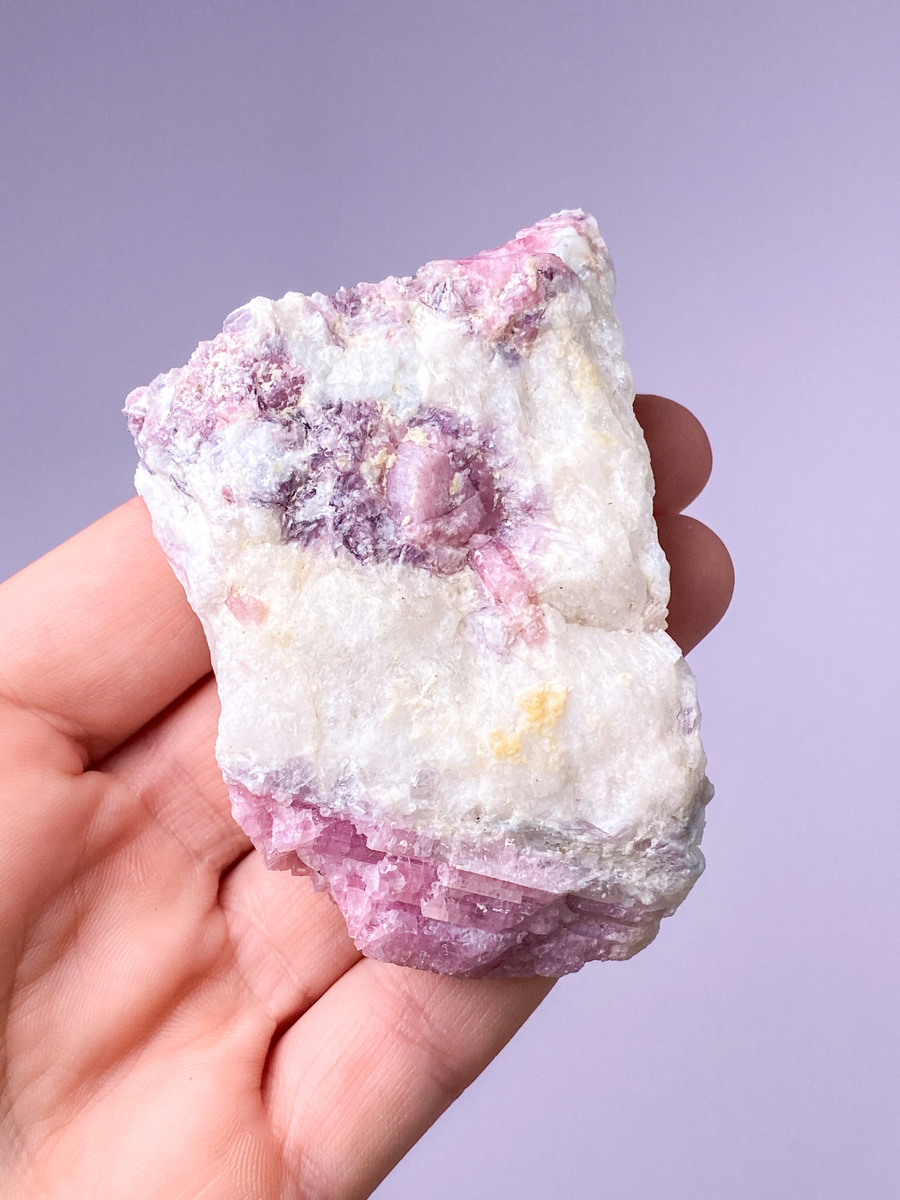 Pink Turmalin Klynge (Nr. 9)