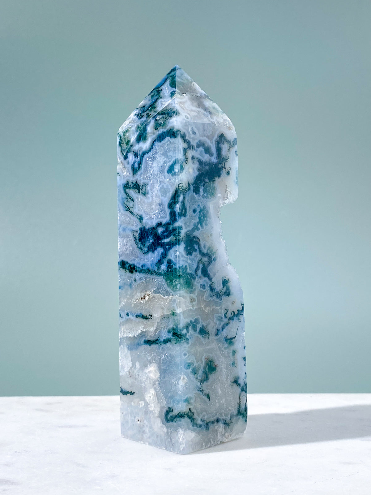 Druzy Mos Agat Tårn (Nr. 9)