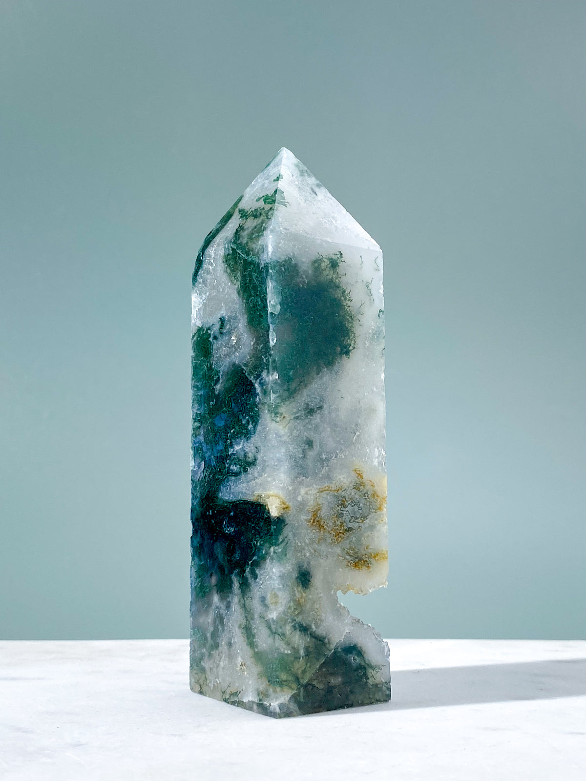 Druzy Mos Agat Tårn (Nr. 14)