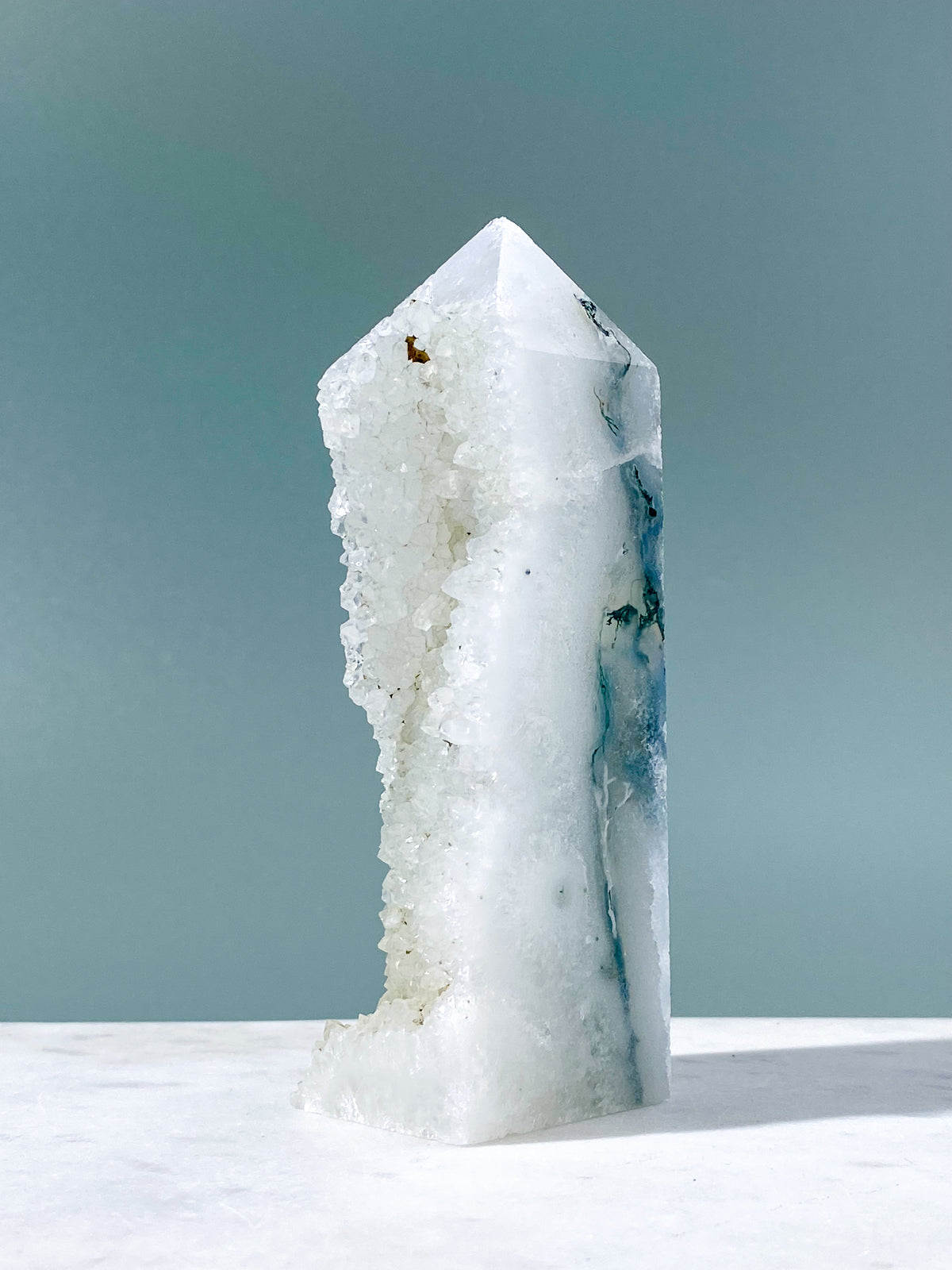 Druzy Mos Agat Tårn (Nr. 18)