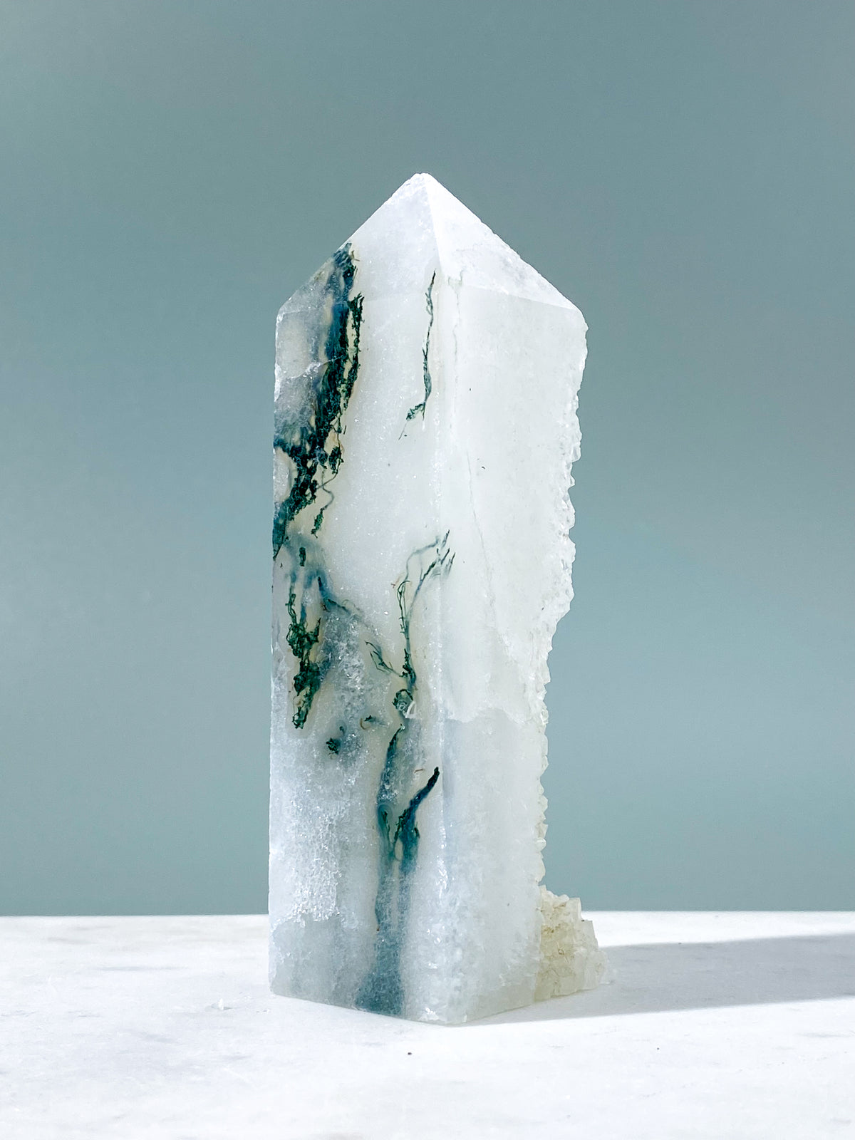 Druzy Mos Agat Tårn (Nr. 18)